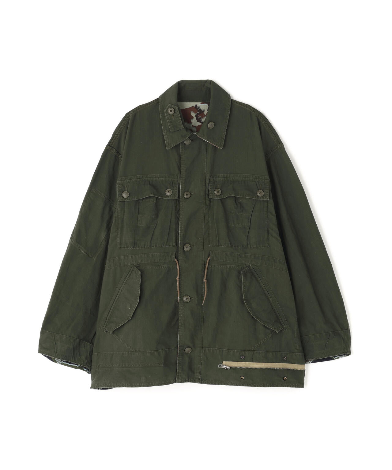 beautiful people × Alpha|double-end camouflage field jacket