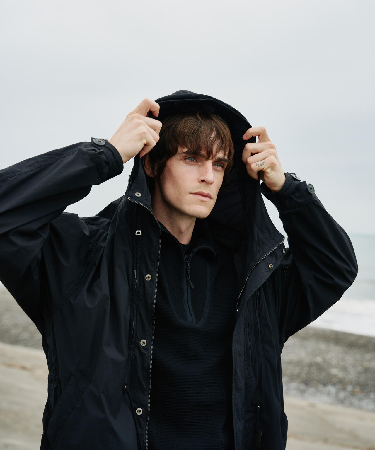 White Mountaineering × Alpha|HOODED COAT