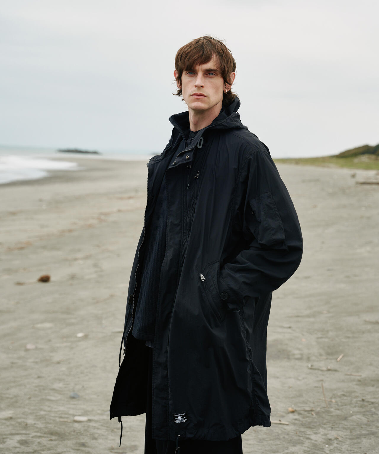 White Mountaineering × Alpha|HOODED COAT