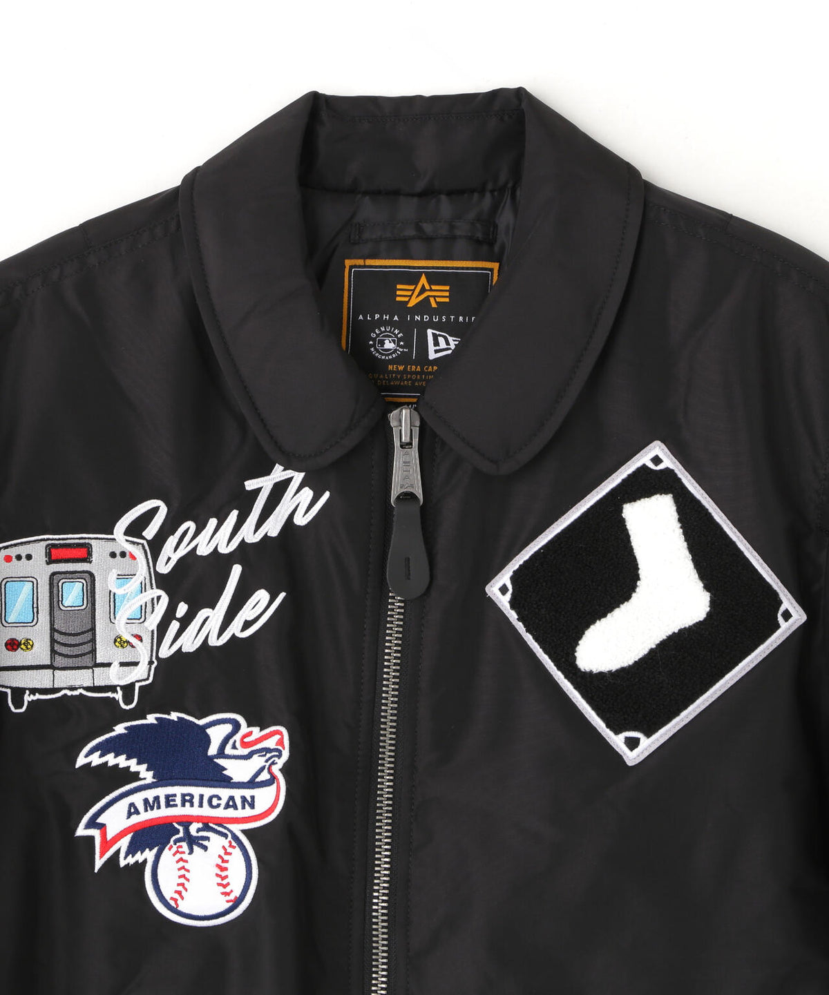 《MLB X ALPHA X NEW ERA》MA-1 FIT FLIGHT JACKET シカゴ・ホワイトソックス