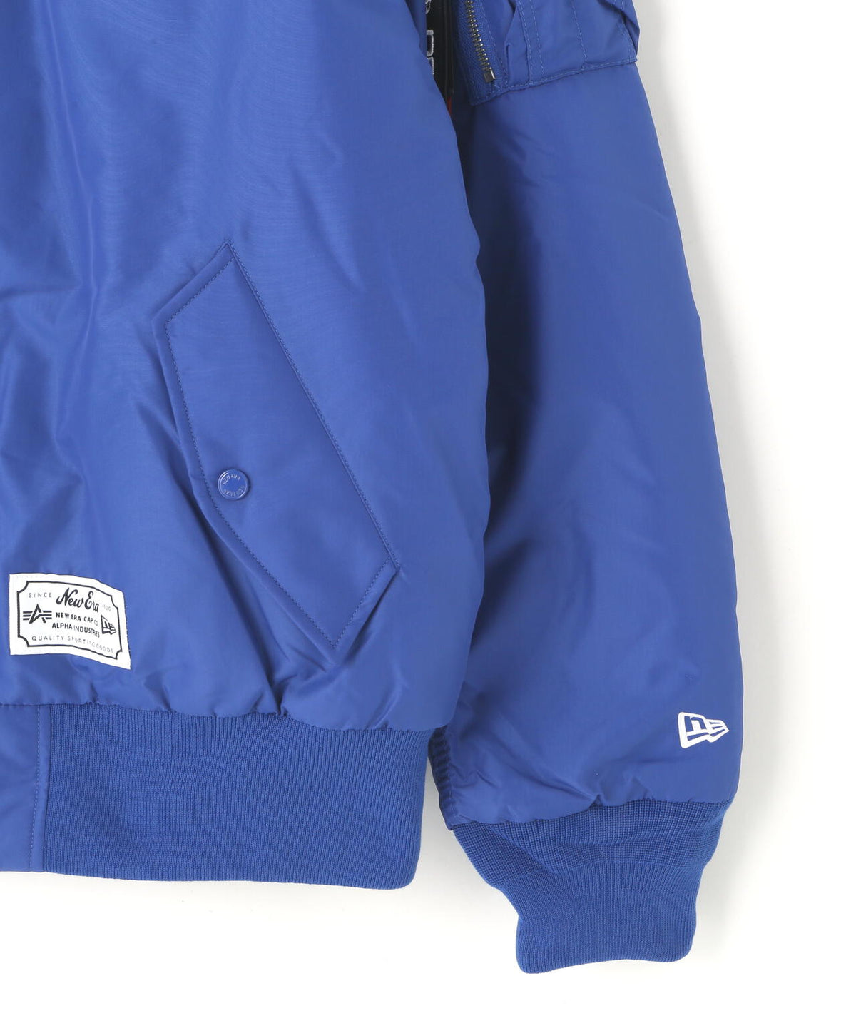 《MLB X ALPHA X NEW ERA》MA-1 FLIGHT JACKET ロサンゼルス・ドジャース ブルー