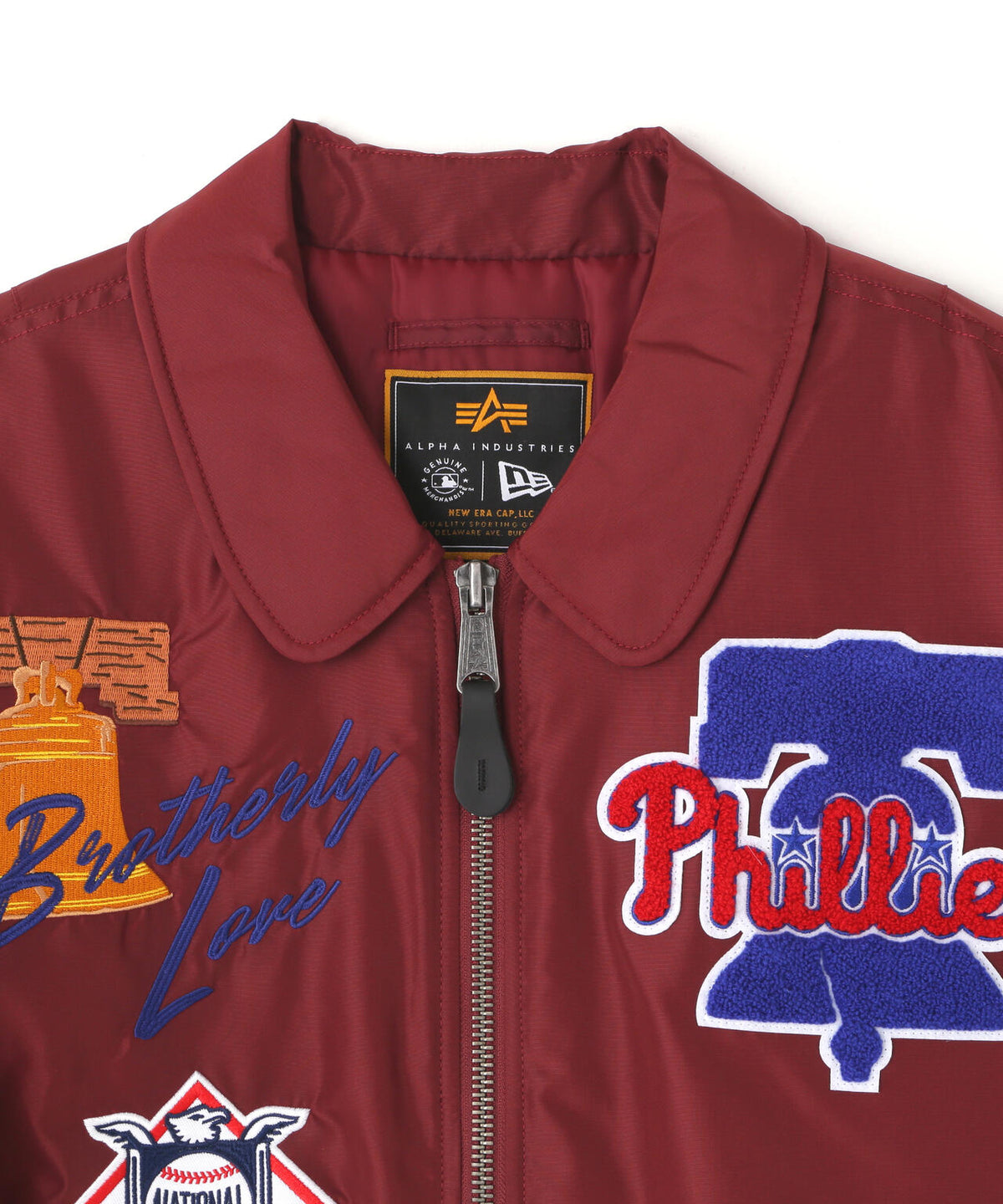 《MLB X ALPHA X NEW ERA》MA-1 FIT FLIGHT JACKET フィラデルフィア・フィリーズ