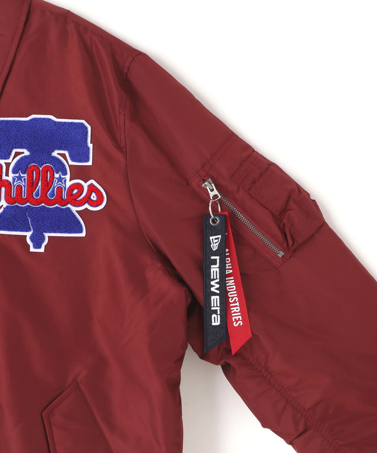 《MLB X ALPHA X NEW ERA》MA-1 FIT FLIGHT JACKET フィラデルフィア・フィリーズ