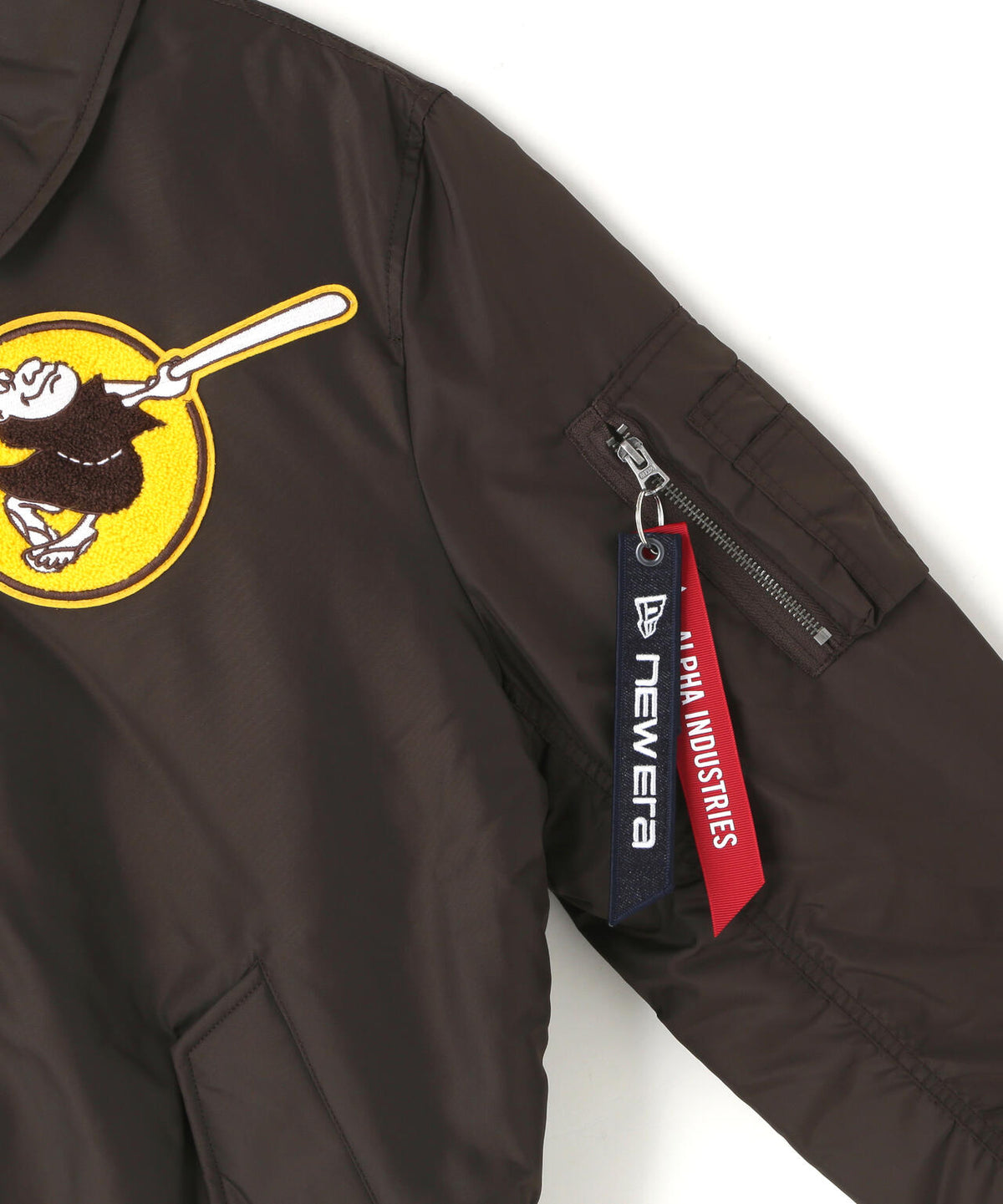 《MLB X ALPHA X NEW ERA》MA-1 FIT FLIGHT JACKET サンディエゴ・パドレス