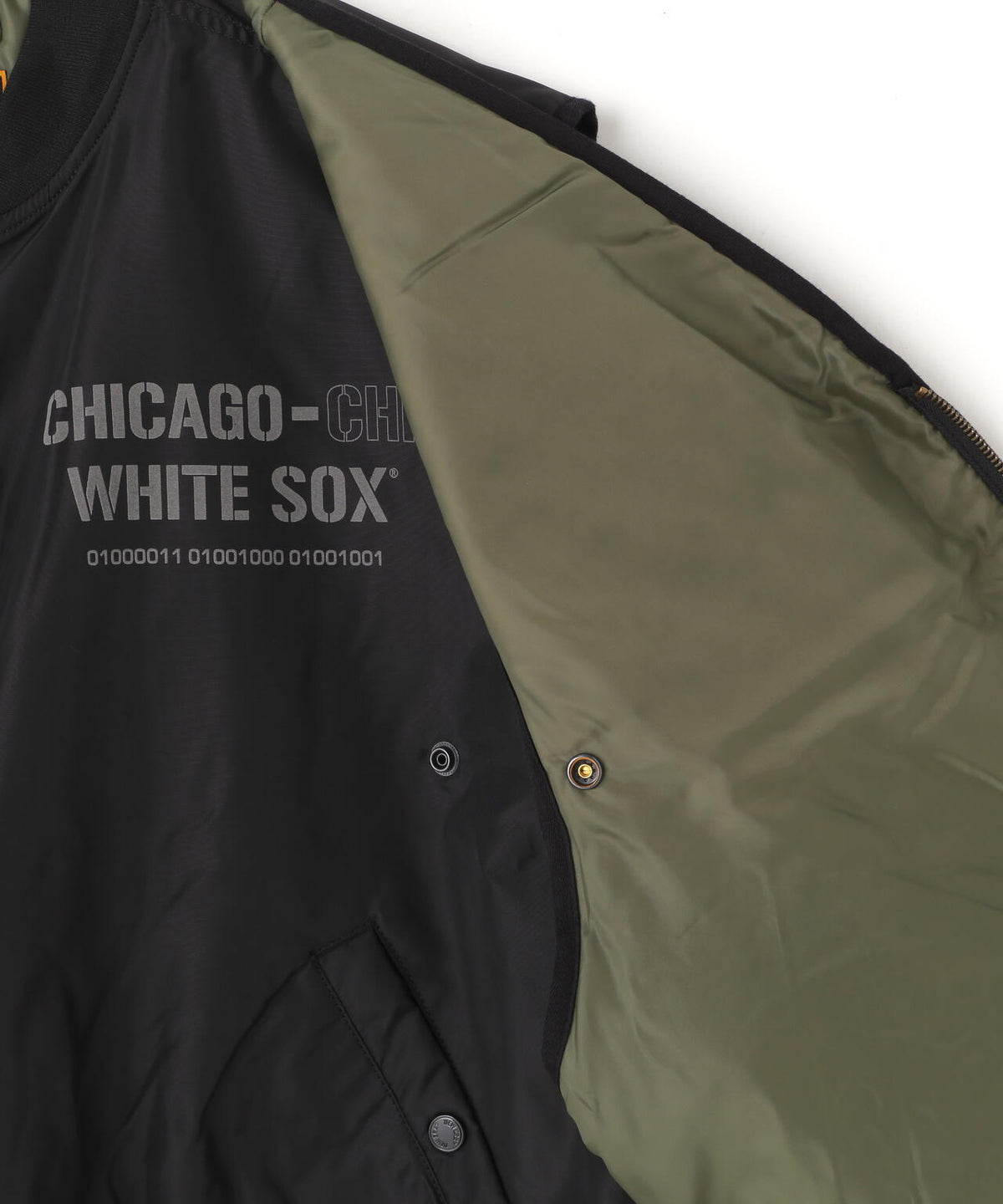 《MLB X ALPHA X NEW ERA》MA-1 2in1 FLIGHT JACKET & VEST シカゴ・ホワイトソックス