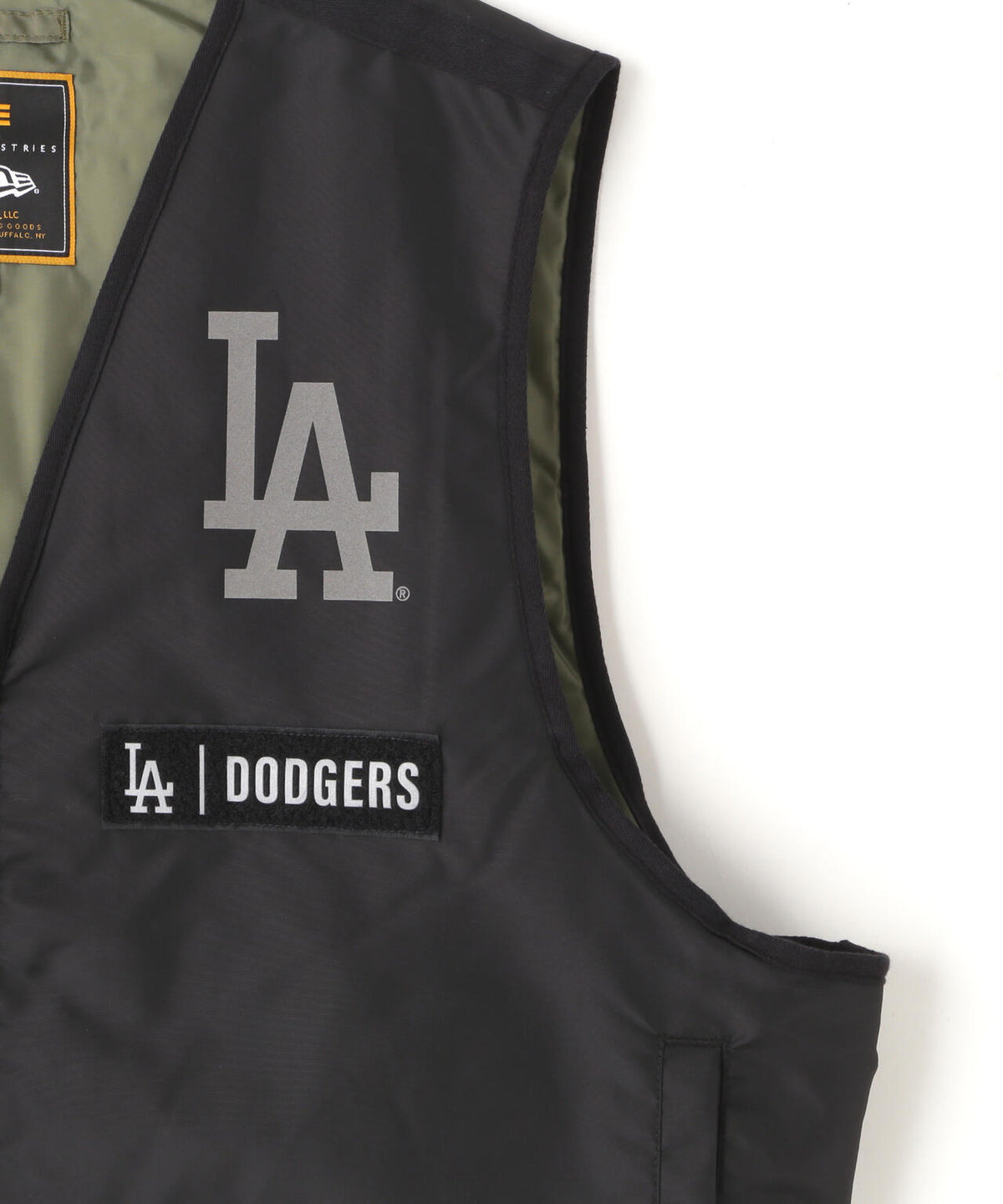 《MLB X ALPHA X NEW ERA》MA-1 2in1 FLIGHT JACKET & VEST ロサンゼルス・ドジャース