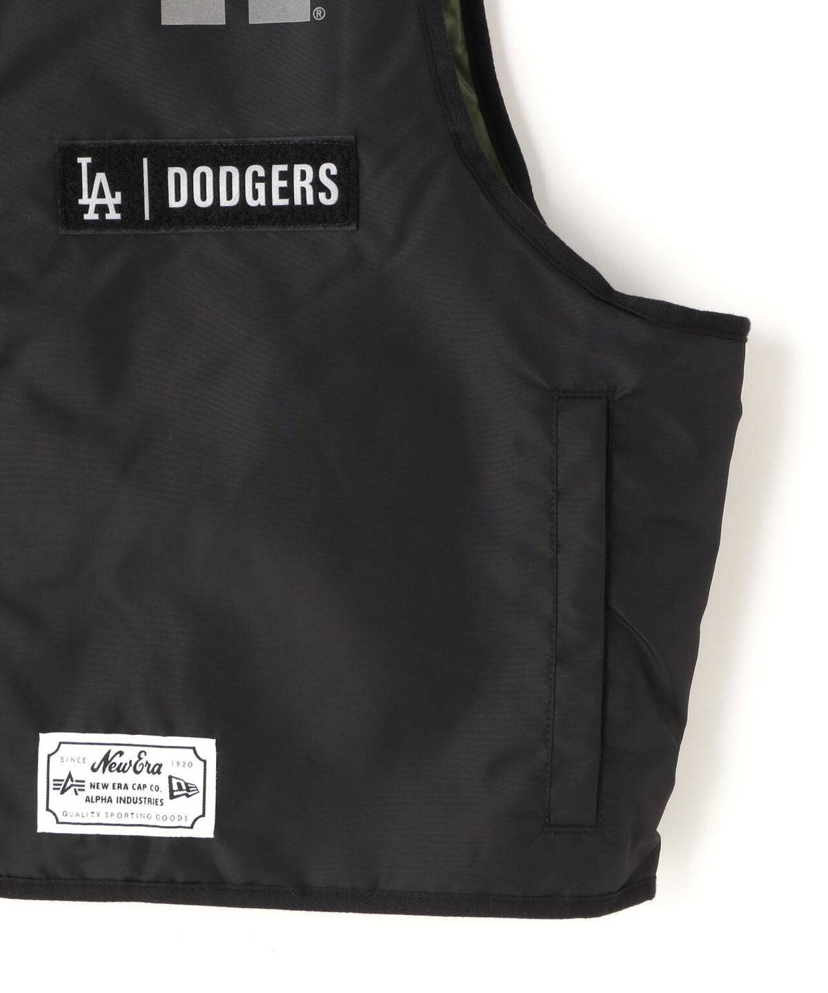 《MLB X ALPHA X NEW ERA》MA-1 2in1 FLIGHT JACKET & VEST ロサンゼルス・ドジャース