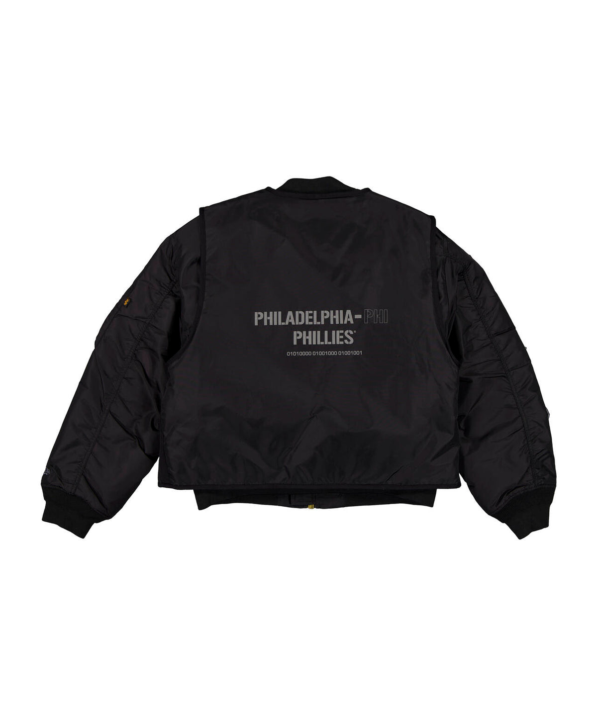 《MLB X ALPHA X NEW ERA》MA-1 2in1 FLIGHT JACKET & VEST フィラデルフィア・フィリーズ