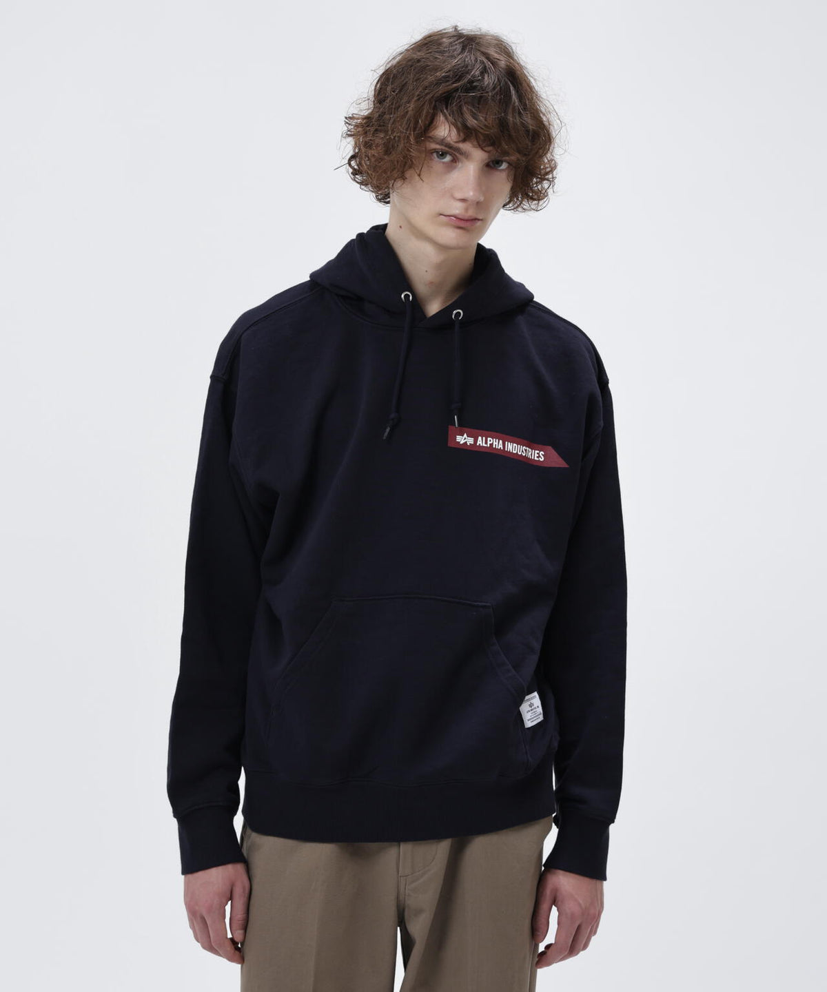 ALPHA RED RIBBON HOODIE / アルファ レッド リボン フーディー