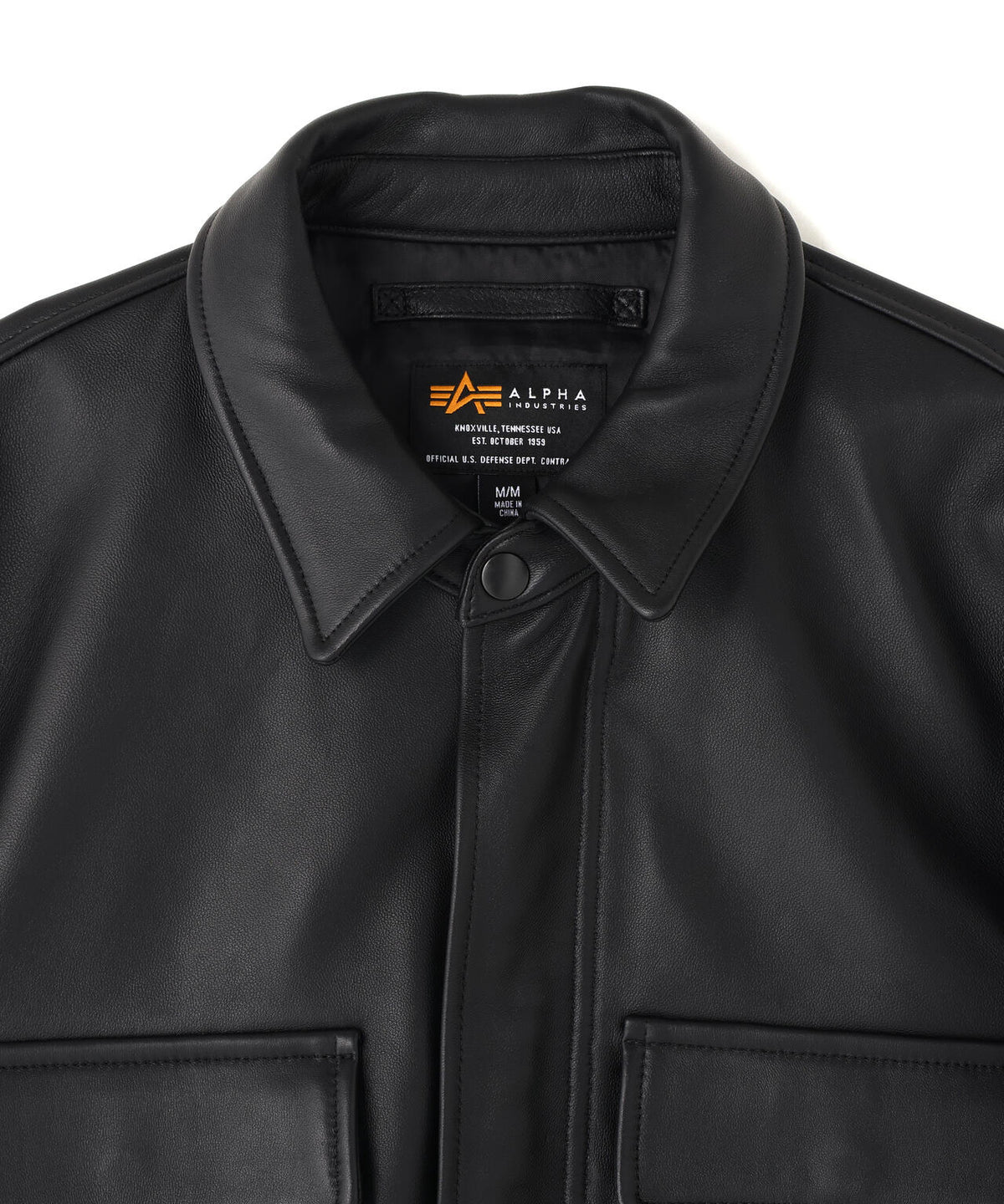 LEATHER LIGHT AVIATOR JACKET