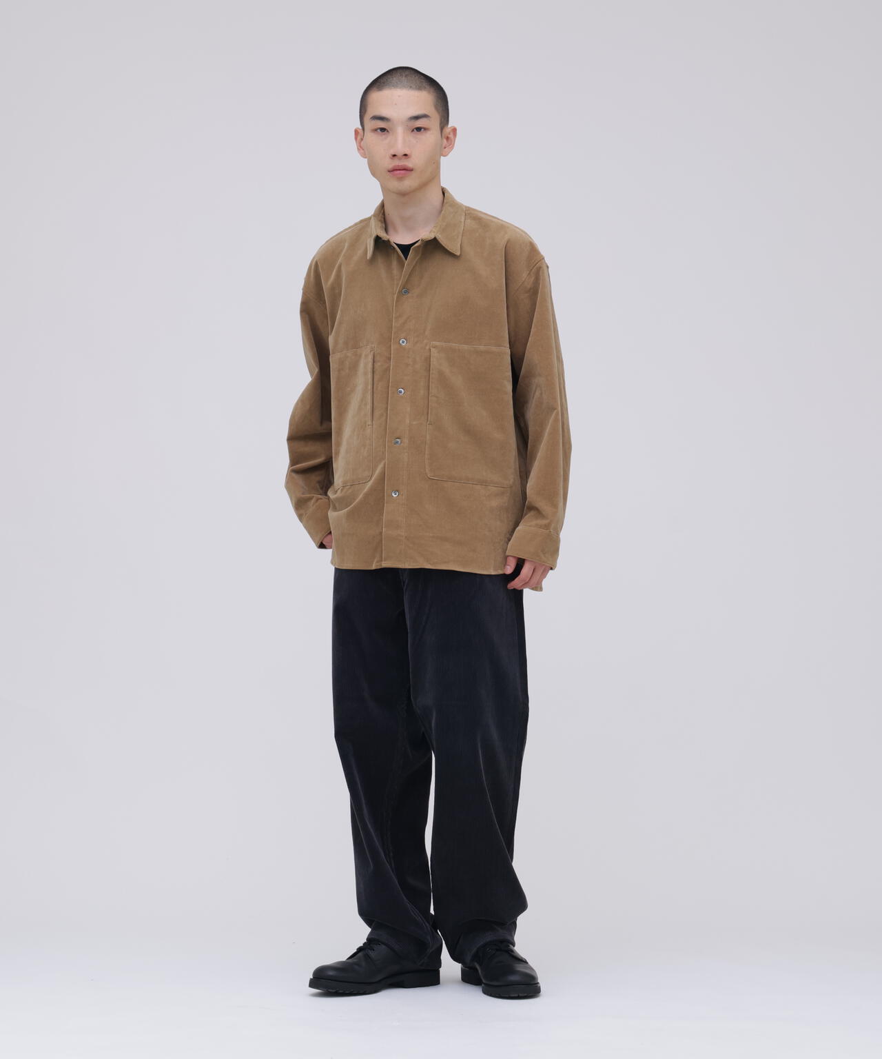 SEVEN BY SEVEN / CORDUROY WIDE PANTS ‐ Modal mix ‐