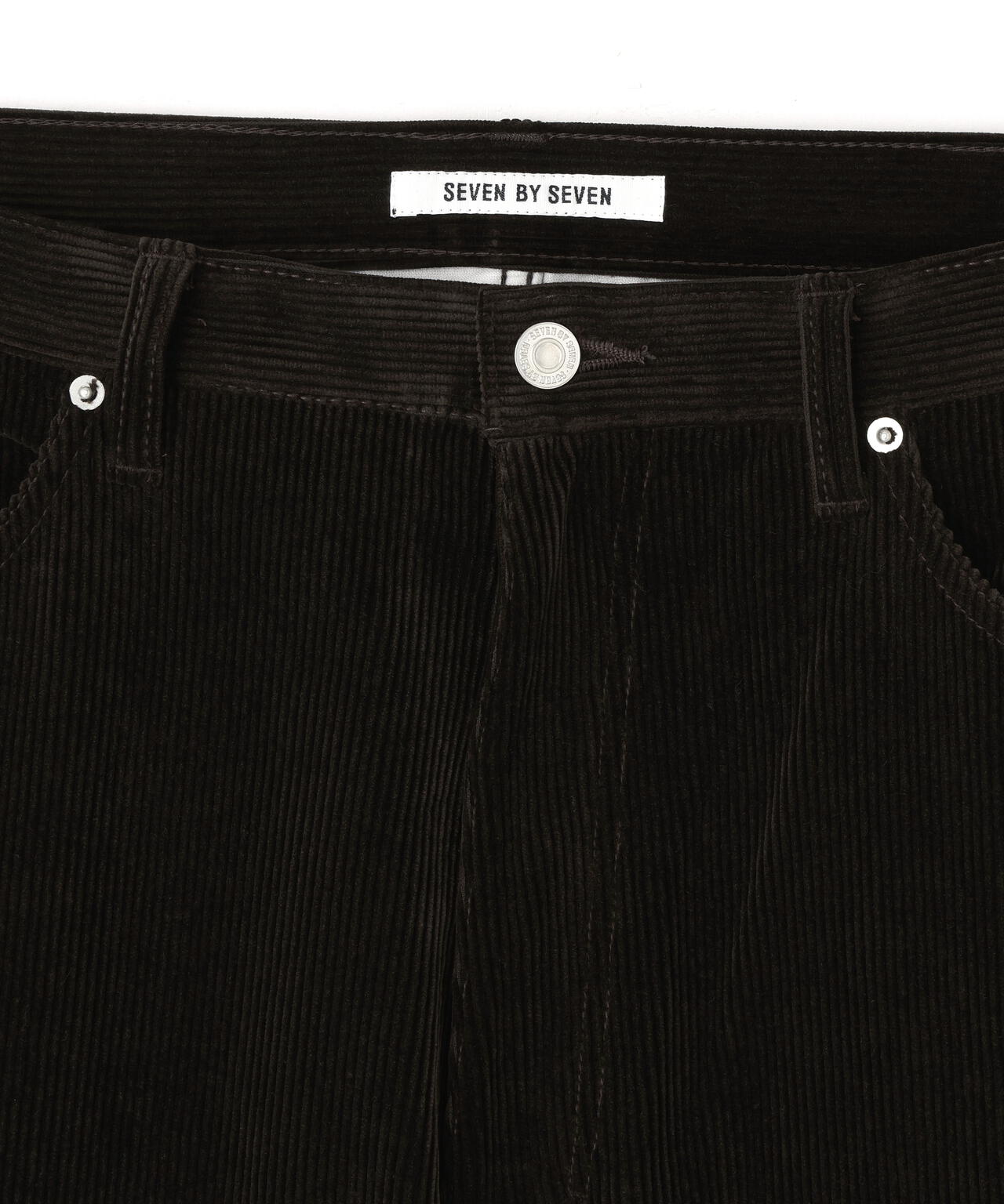 SEVEN BY SEVEN / CORDUROY WIDE PANTS ‐ Modal mix ‐