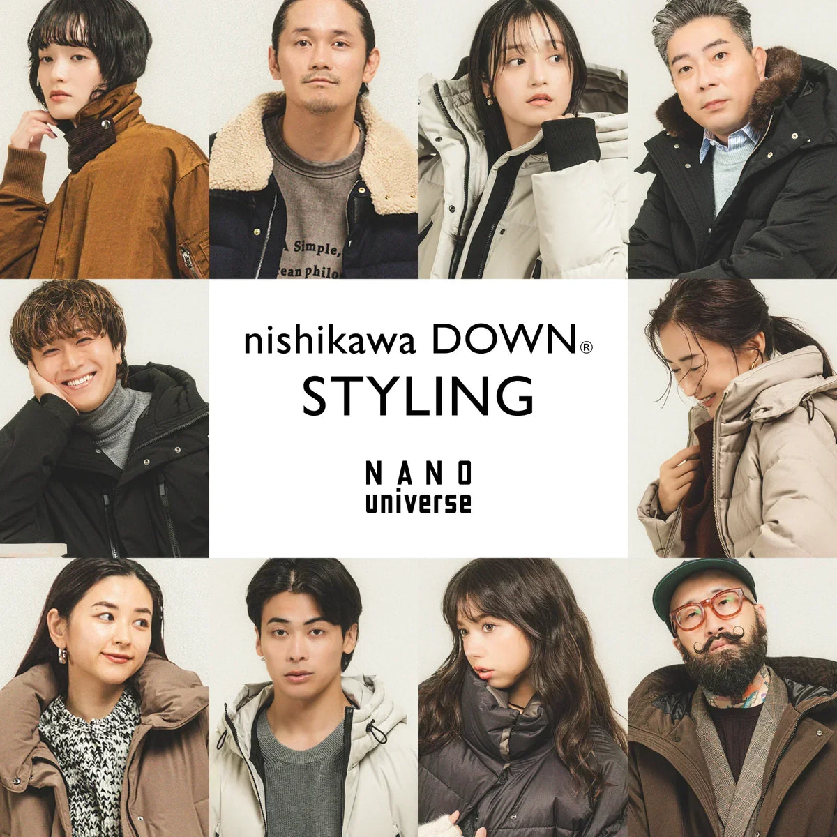 nishikawa DOWNⓇ STYLING｜NANO universe｜ ｜【公式】通販mix.tokyo