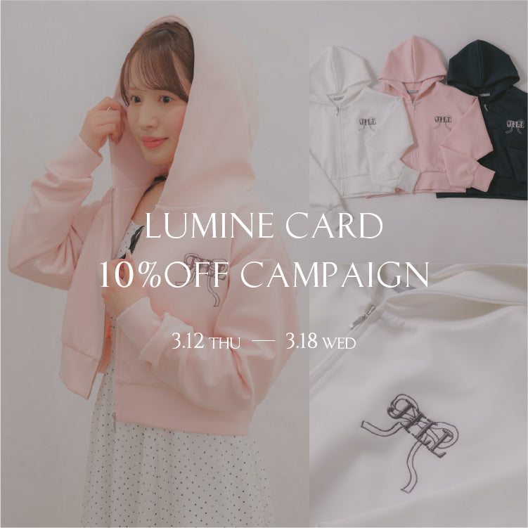 LUMINE CARD 10 ％OFF CAMPAIGN｜JILL by JILL STUART｜