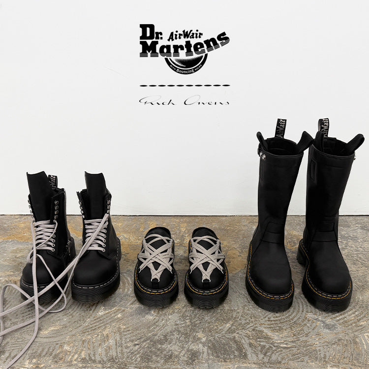 Rick Owens × Dr. Martens 26FW 9/18(Fri) Release.