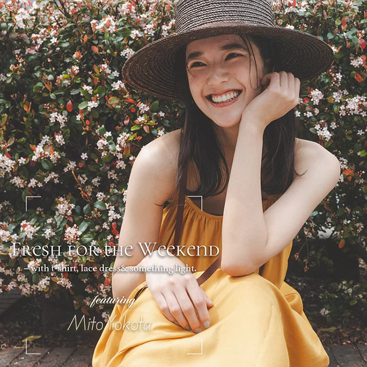 Fresh for the Weekend  – with t-shirt, lace dress& something light.｜N. Natural Beauty Basic*｜