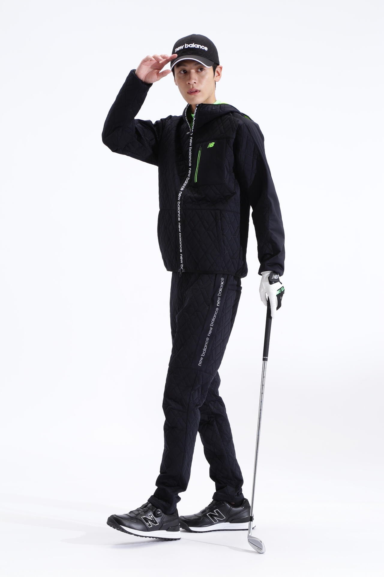 ダイヤ柄キルト フルジップ フーディー (MENS SPORT) | new balance