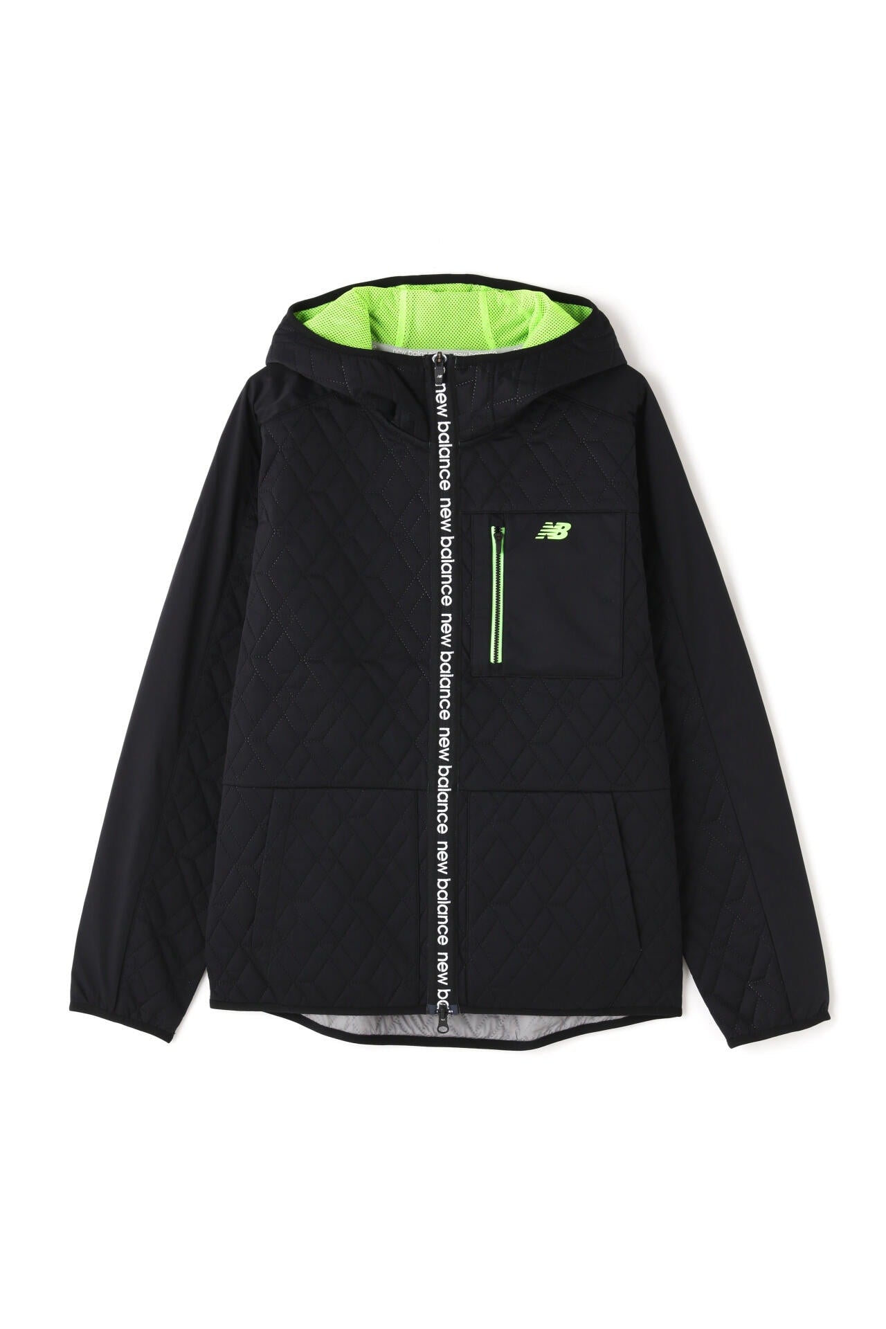 ダイヤ柄キルト フルジップ フーディー (MENS SPORT) | new balance