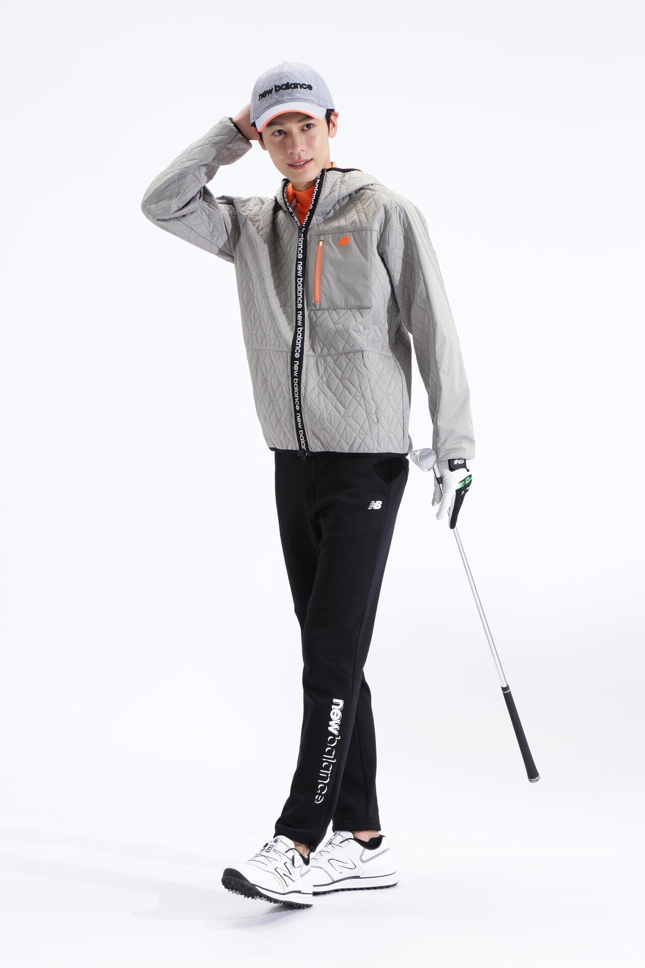 ダイヤ柄キルト フルジップ フーディー (MENS SPORT) | new balance