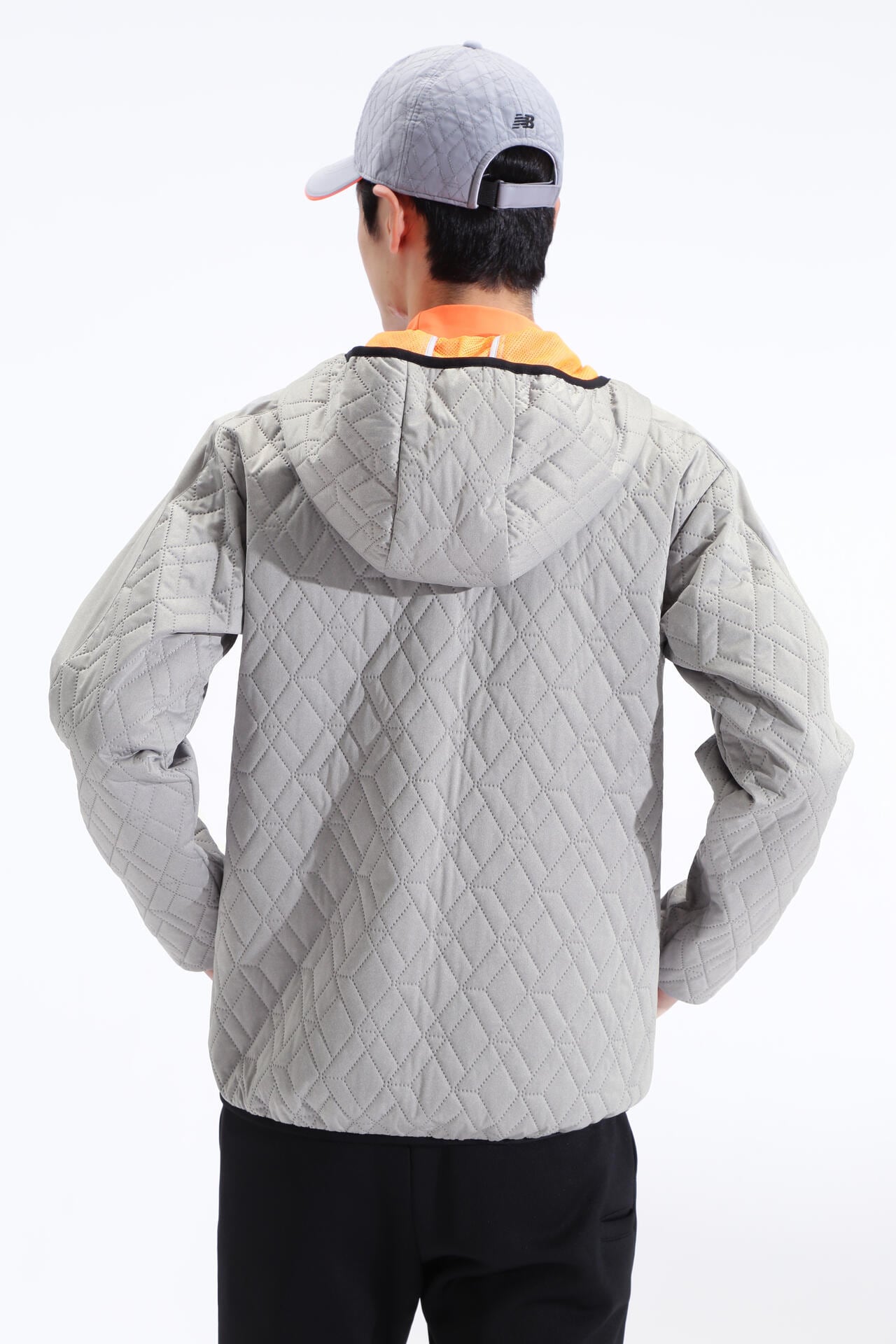 ダイヤ柄キルト フルジップ フーディー (MENS SPORT) | new balance