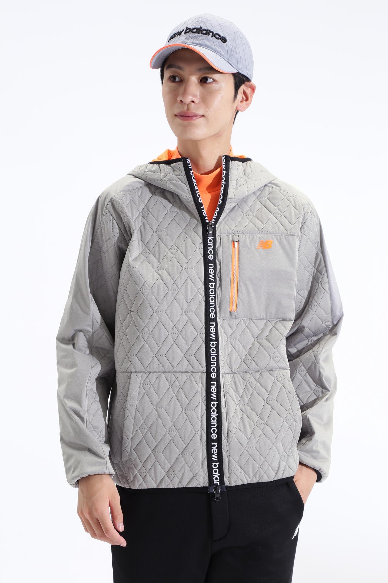 【新品】ニューバランス ゴルフ ダイヤ柄キルト フルジップ フーディー 6 ダイヤ柄キルト フルジップ フーディー (MENS SPORT) | new balance