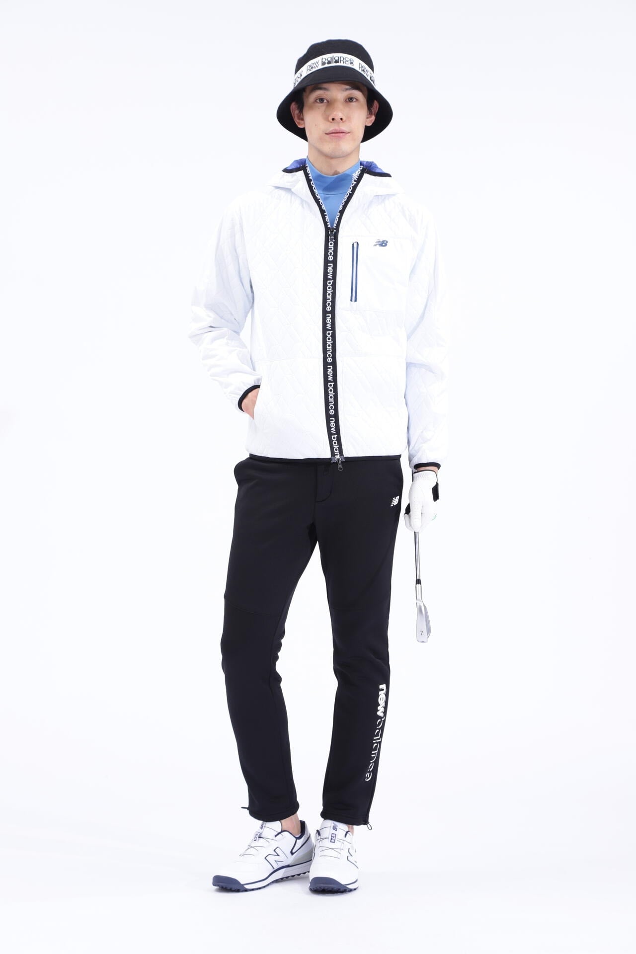 ダイヤ柄キルト フルジップ フーディー (MENS SPORT) | new balance