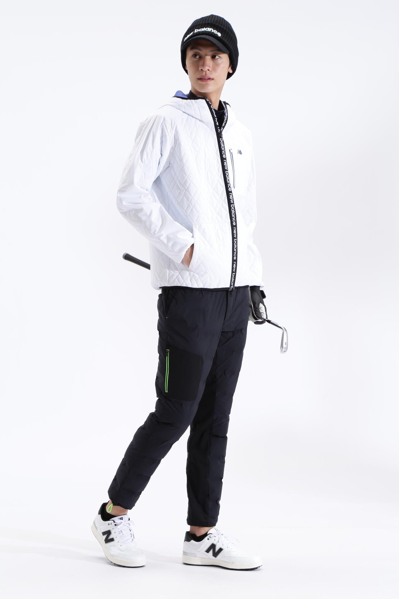 ダイヤ柄キルト フルジップ フーディー (MENS SPORT) | new balance