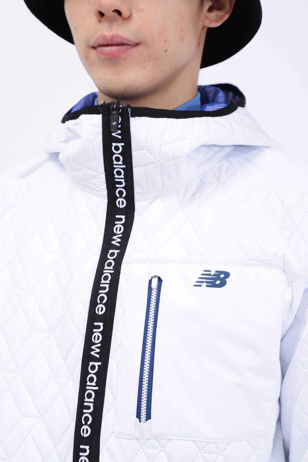 ダイヤ柄キルト フルジップ フーディー (MENS SPORT) | new balance