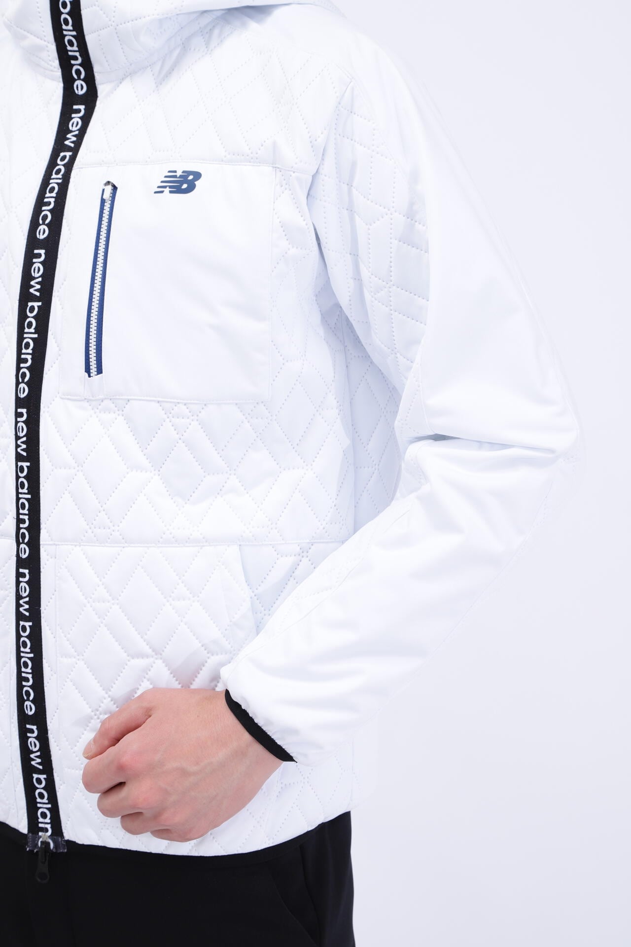 ダイヤ柄キルト フルジップ フーディー (MENS SPORT) | new balance