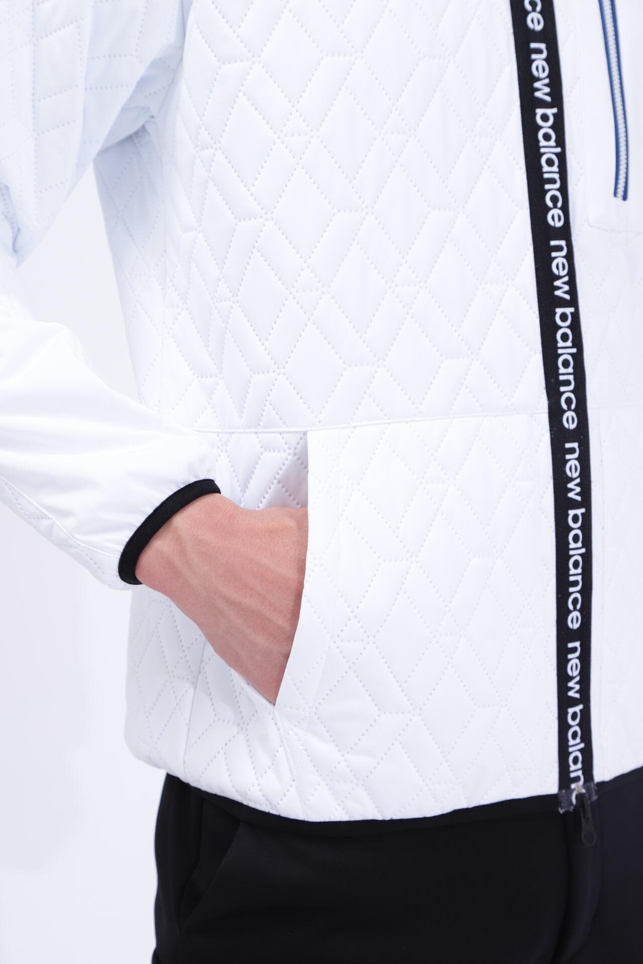 ダイヤ柄キルト フルジップ フーディー (MENS SPORT) | new balance