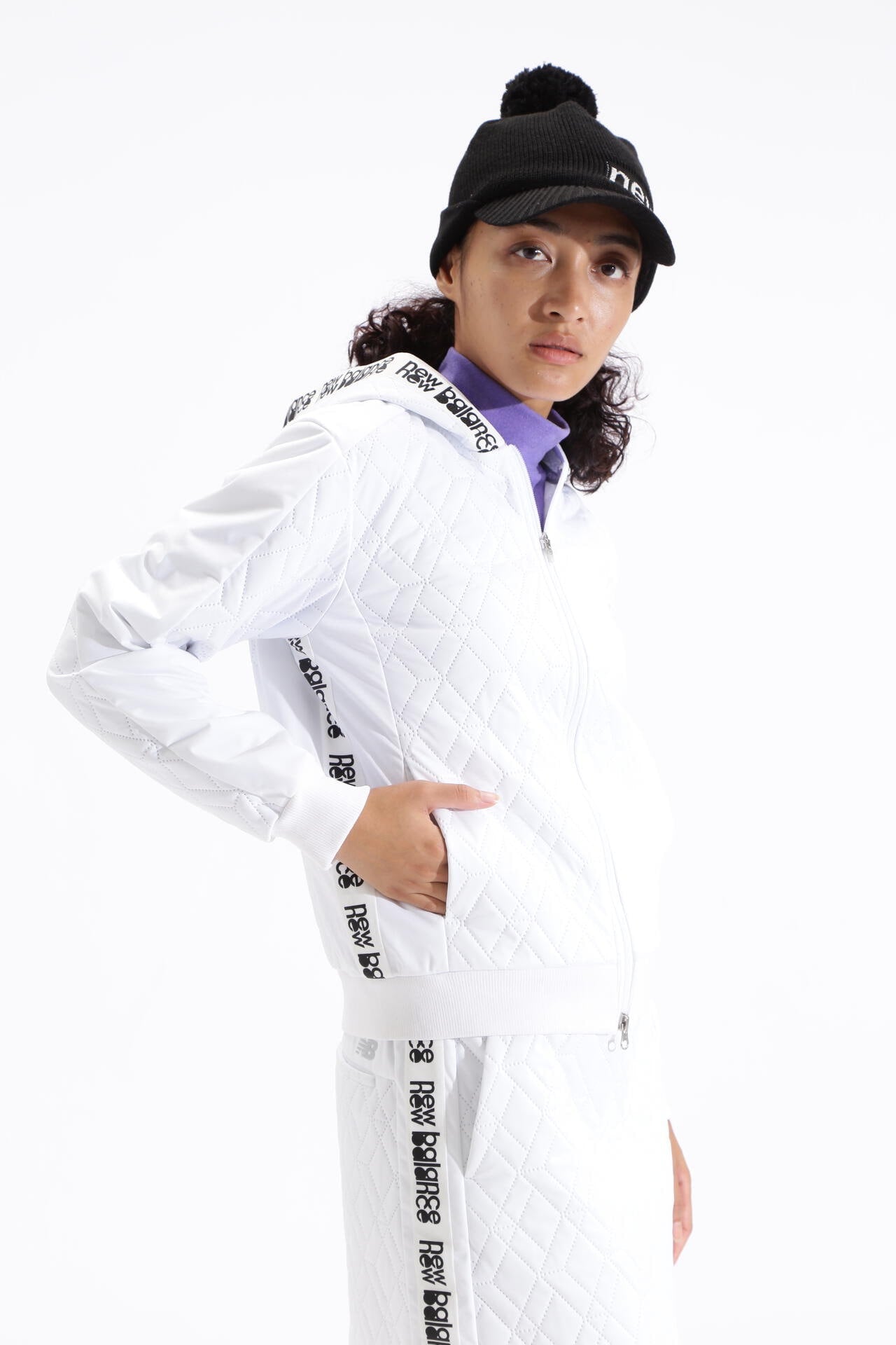 ダイヤキルト フルジップ フーディー (WOMENS SPORT) | new balance