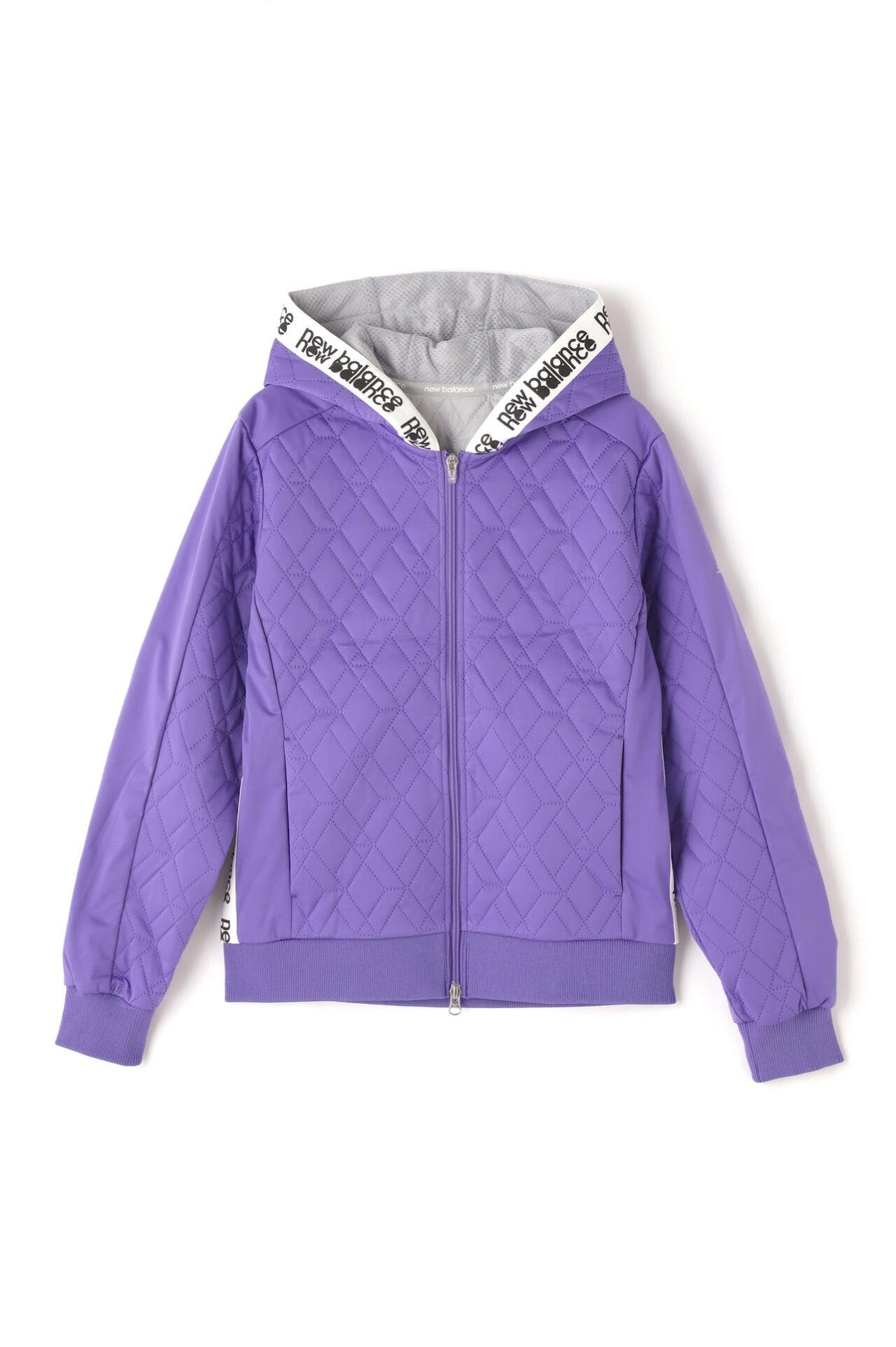 新品未使用☆new balance golf☆2023防風ジップフーディ1M青紫 ダイヤキルト フルジップ フーディー (WOMENS SPORT) | new balance