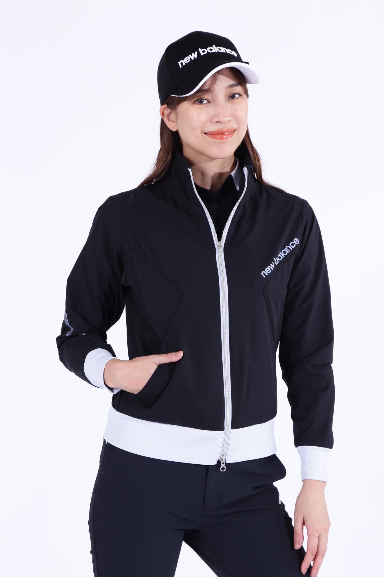 【24時間以内/送料無料】ニューバランスゴルフ フルジップジャケット サイズ4 蓄熱保温 4WAYストレッチ フルジップ ウインド ブルゾン (WOMENS WORLD