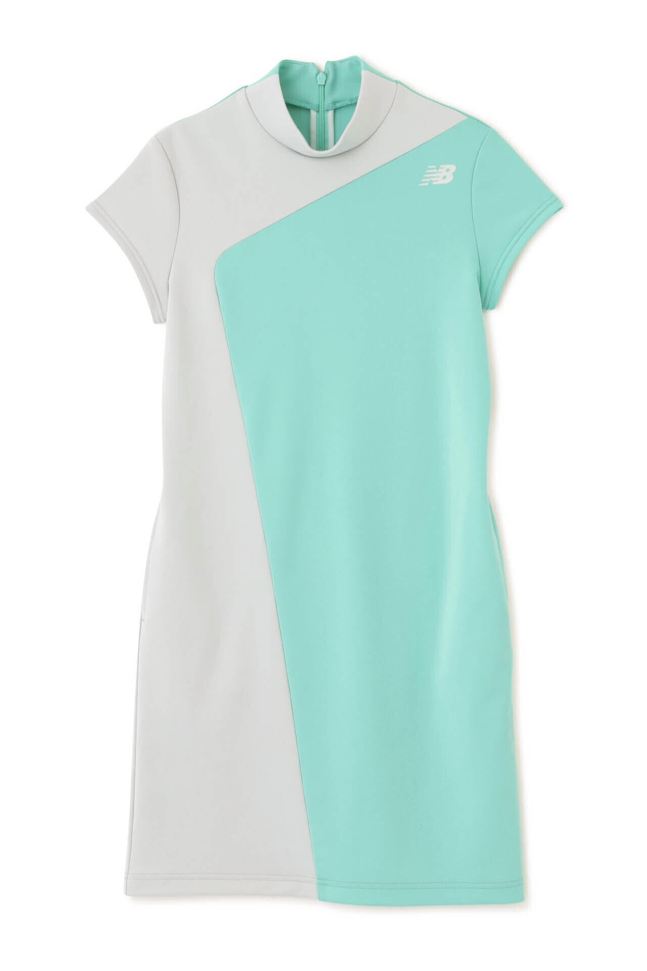 トリコット 半袖 モックネック ワンピース (WOMENS WORLD) | new