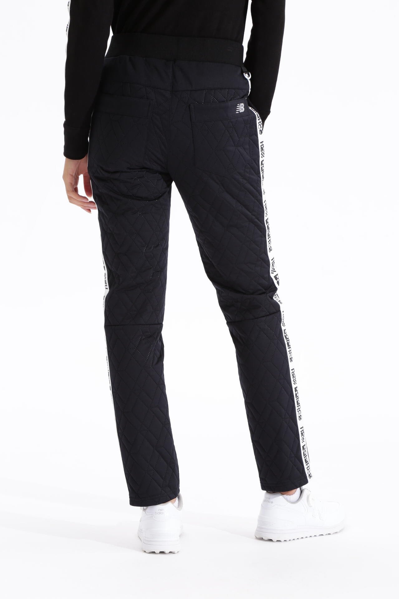 新品　ニューバランス ゴルフ 防風 ダイヤ柄 キルト ロゴテープ ロング パンツ 3Dダイヤキルト スリム ロングパンツ (WOMENS SPORT) | new balance