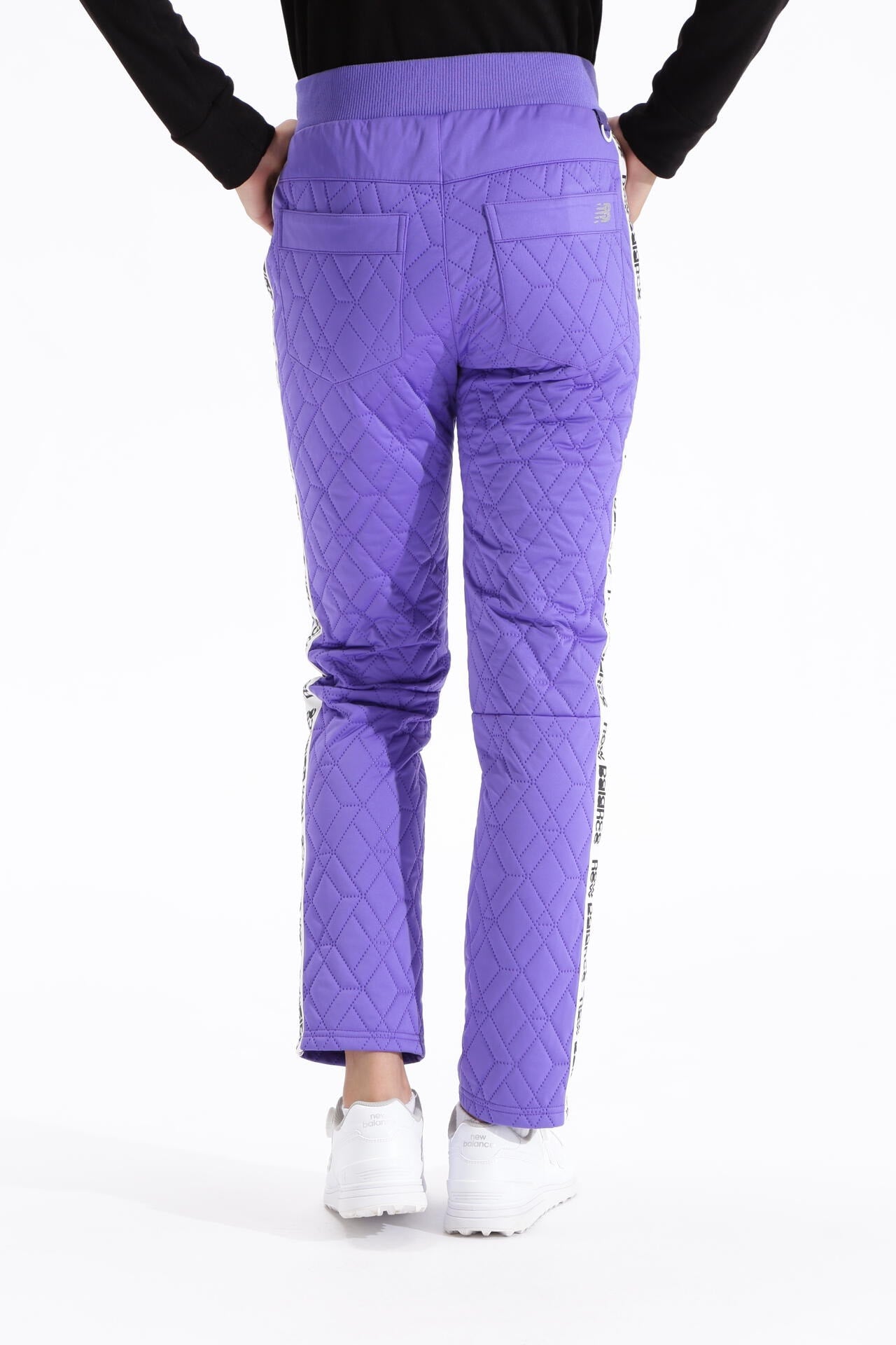 タグ付未使用✨ ニューバランス ゴルフ　防風キルト スリムロングパンツ 紫 LL タグ付未使用✨ ニューバランス ゴルフ 防風キルト スリムロングパンツ