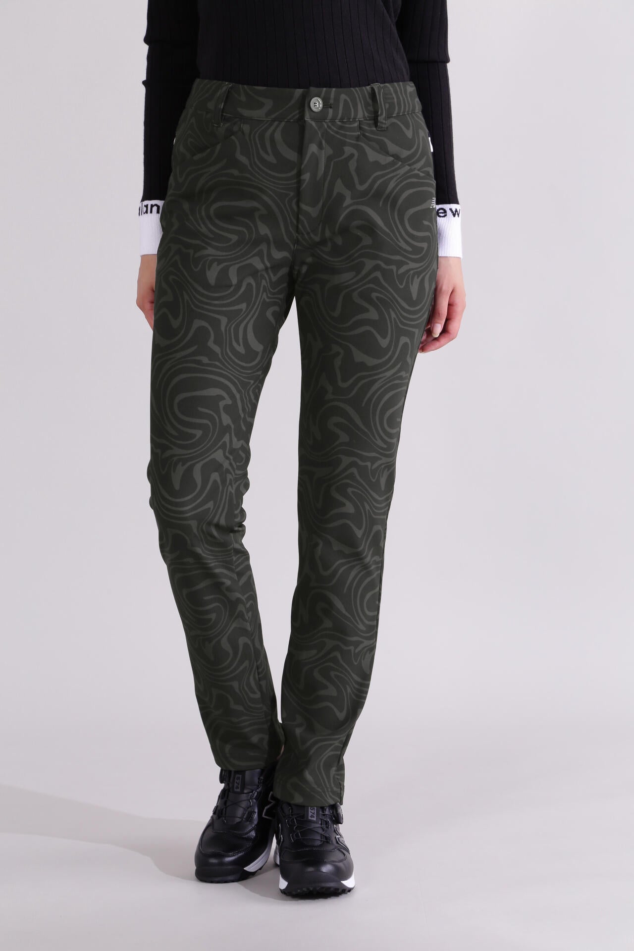 直営店舗限定】マーブル柄 スリム ロングパンツ (WOMENS) | new