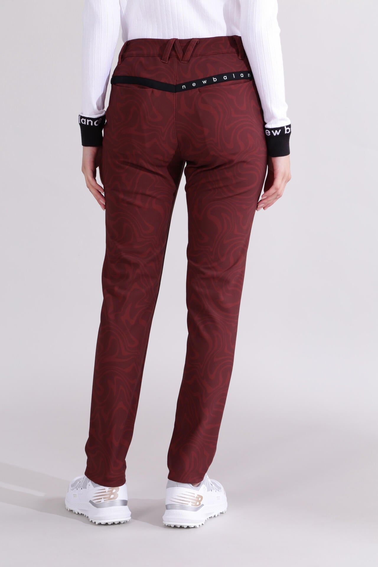 【直営店舗限定】マーブル柄 スリム ロングパンツ (WOMENS)