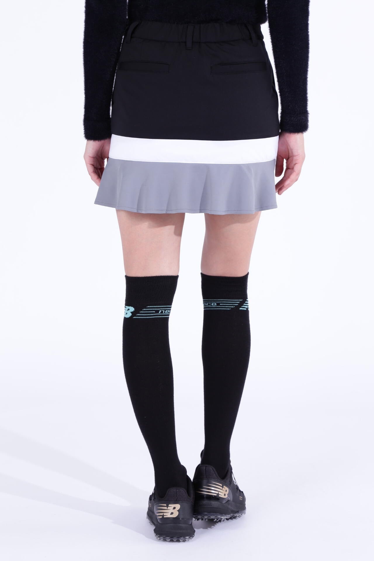 トリコロールカラー 裏起毛 中綿 スカート (WOMENS WORLD) | new