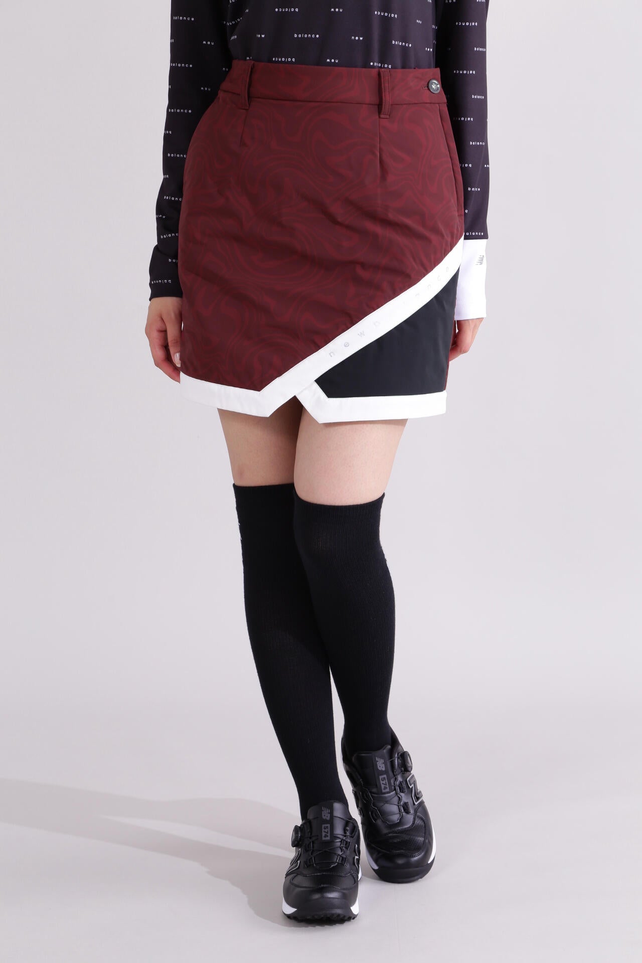 【直営店舗限定】マーブル柄 中綿 スカート (WOMENS)