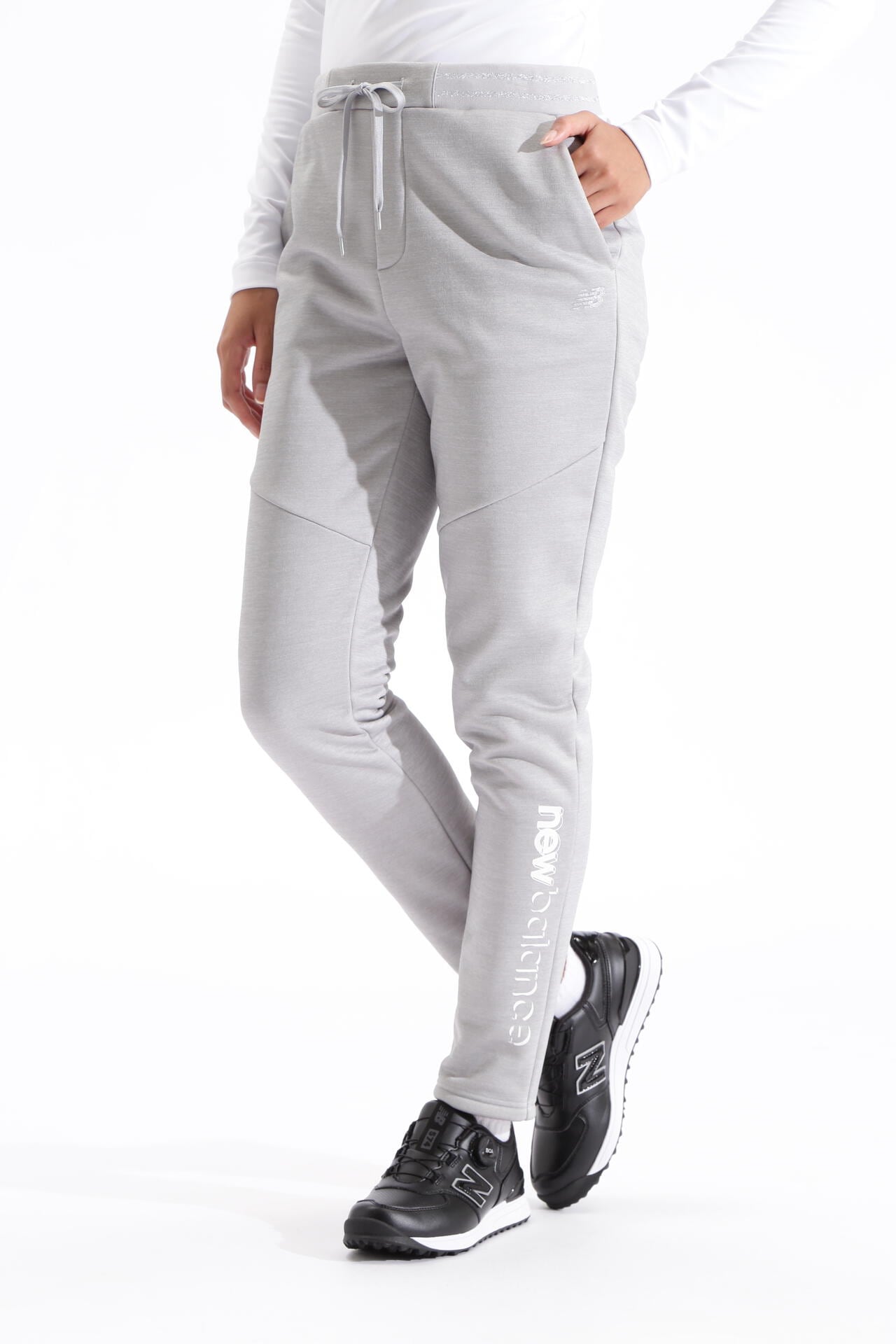 インレイ裏起毛 スウェット テーパード ジョガーパンツ (WOMENS SPORT