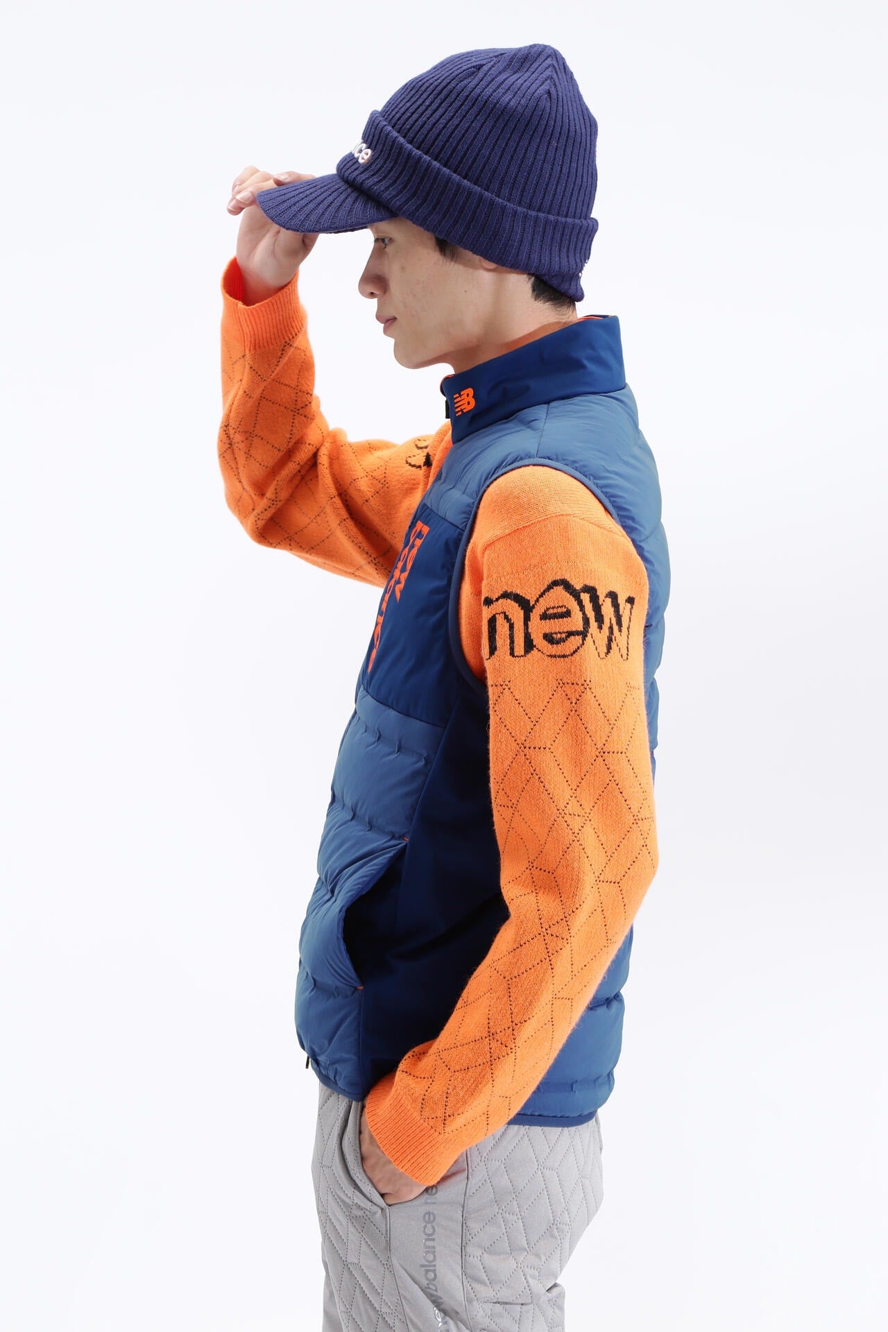 吸湿発熱 ライトダウン フルジップ ベスト (MENS SPORT) | new balance