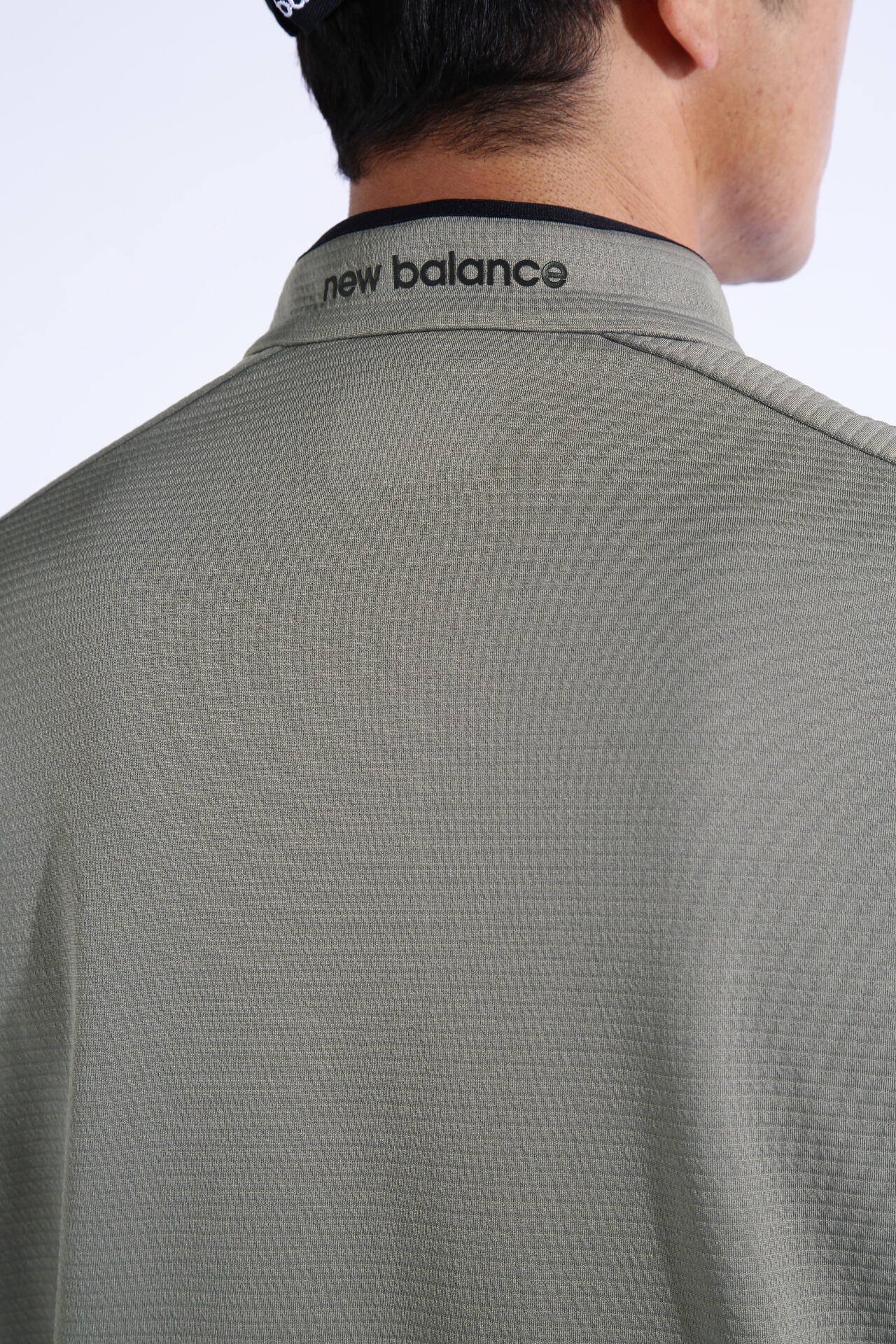 ボーダーキルト ハーフジップ モックネック プルオーバー (MENS WORLD