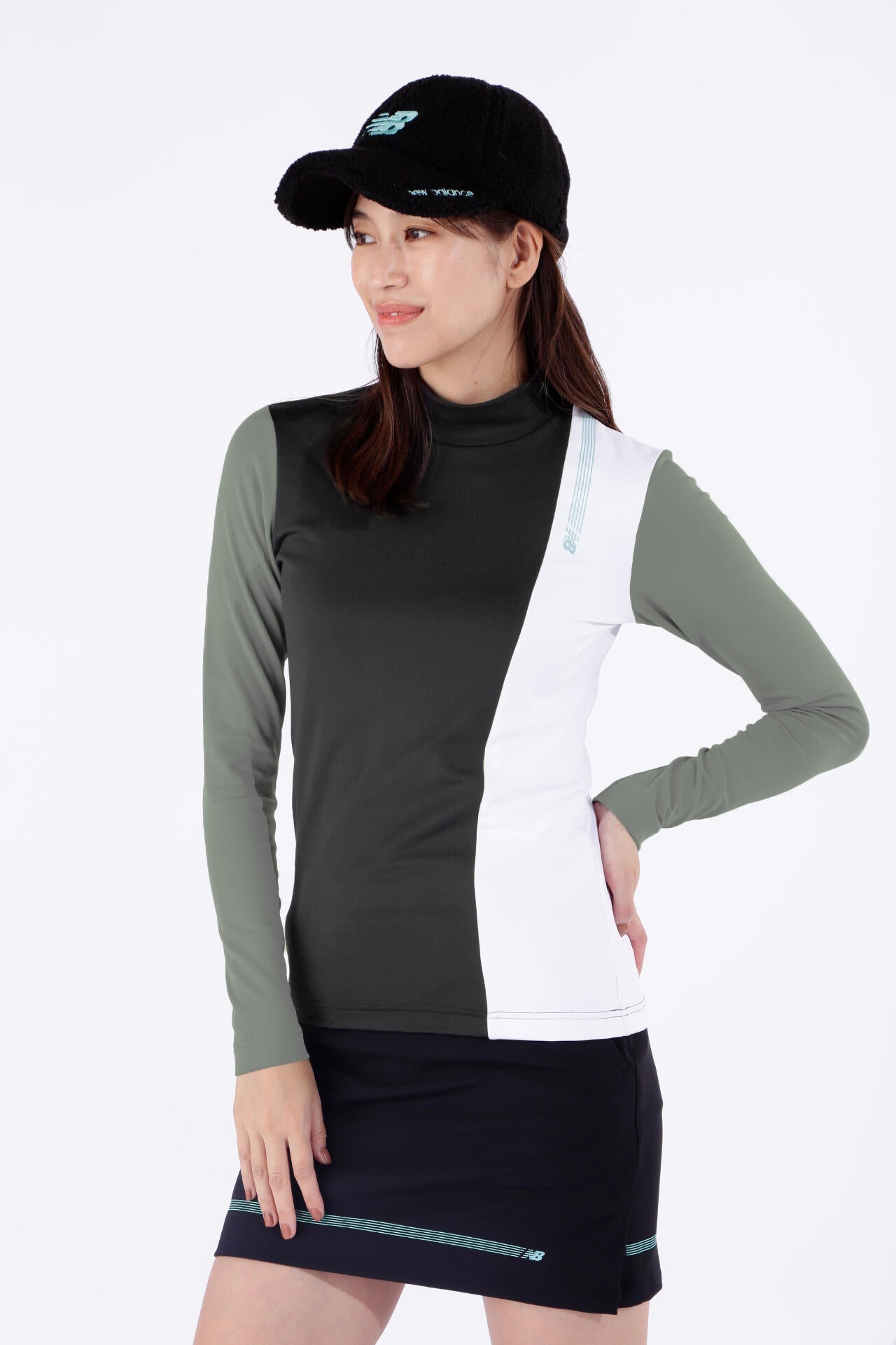 ベアスムース裏起毛 長袖 モックネック プルオーバー (WOMENS WORLD