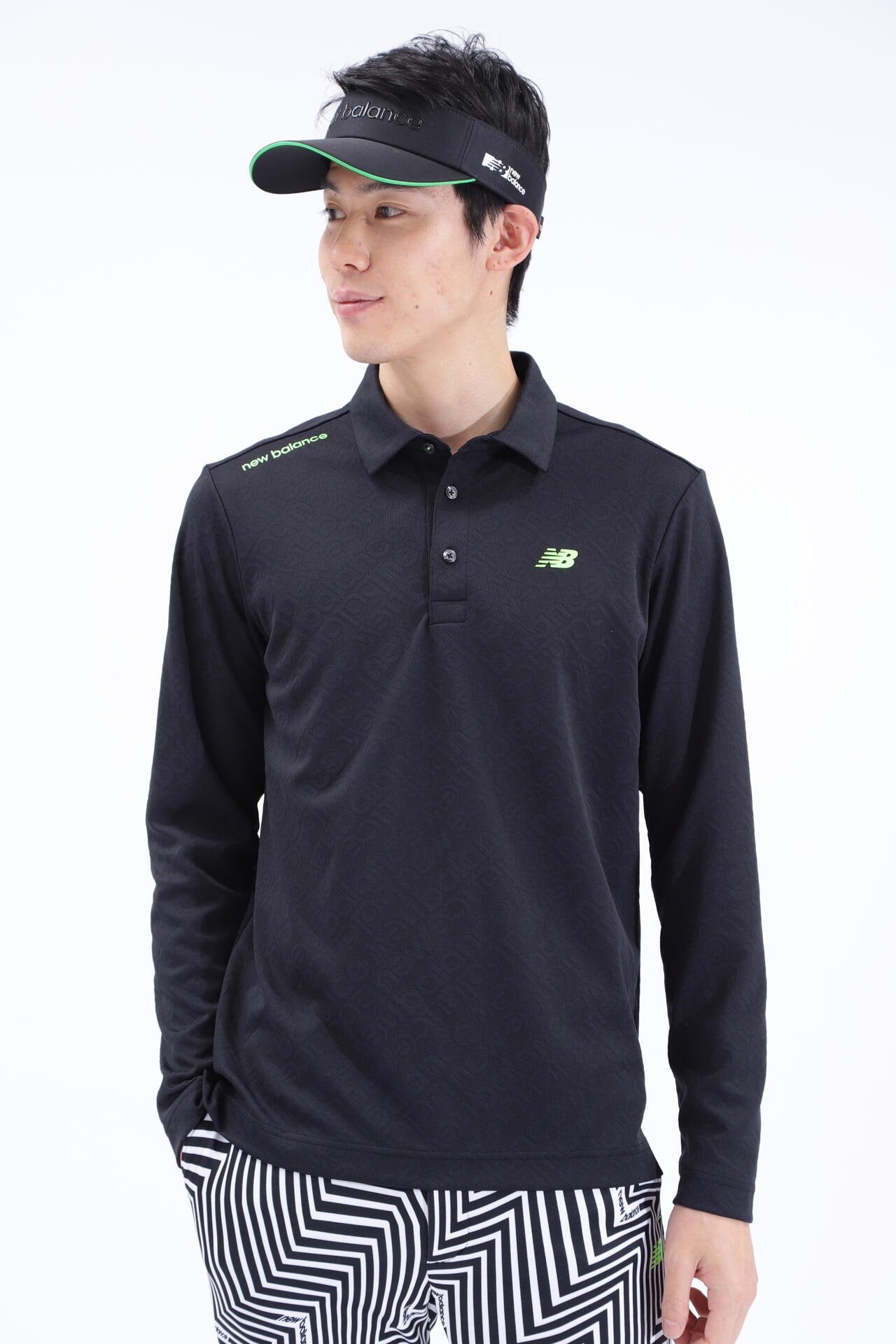 バイアスロゴ 長袖 カラーシャツ (MENS SPORT) | new balance golf