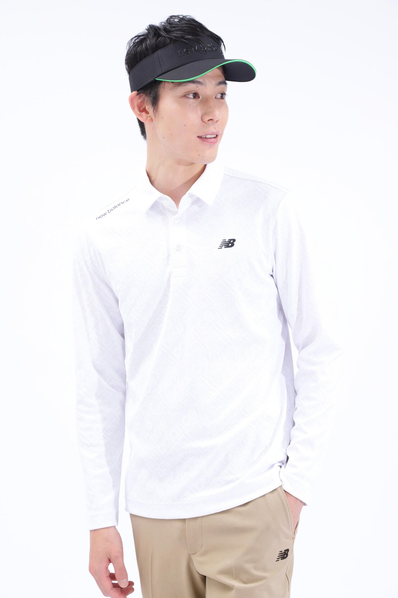 バイアスロゴ 長袖 カラーシャツ (MENS SPORT) | new balance golf