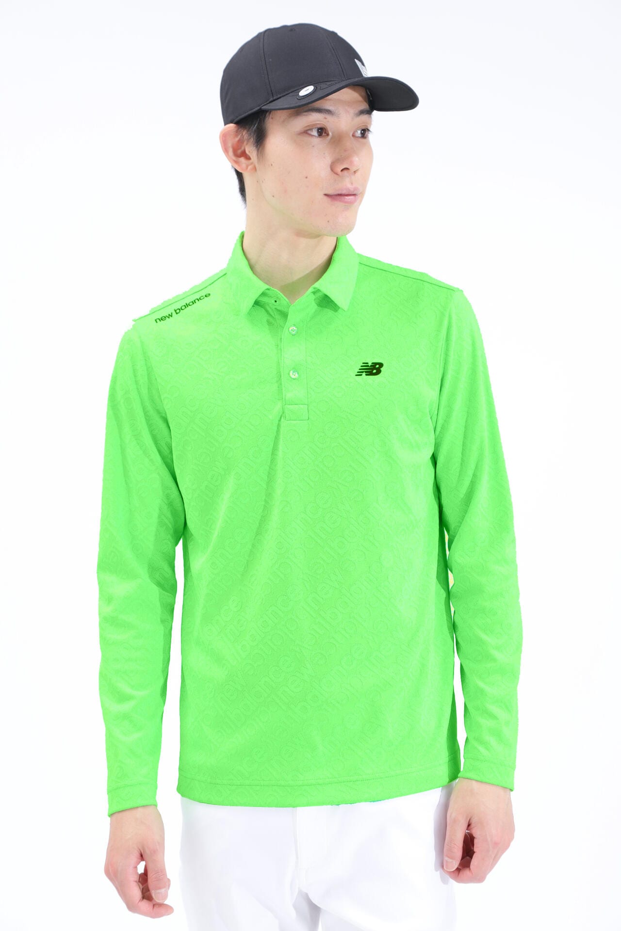 バイアスロゴ 長袖 カラーシャツ (MENS SPORT) | new balance golf