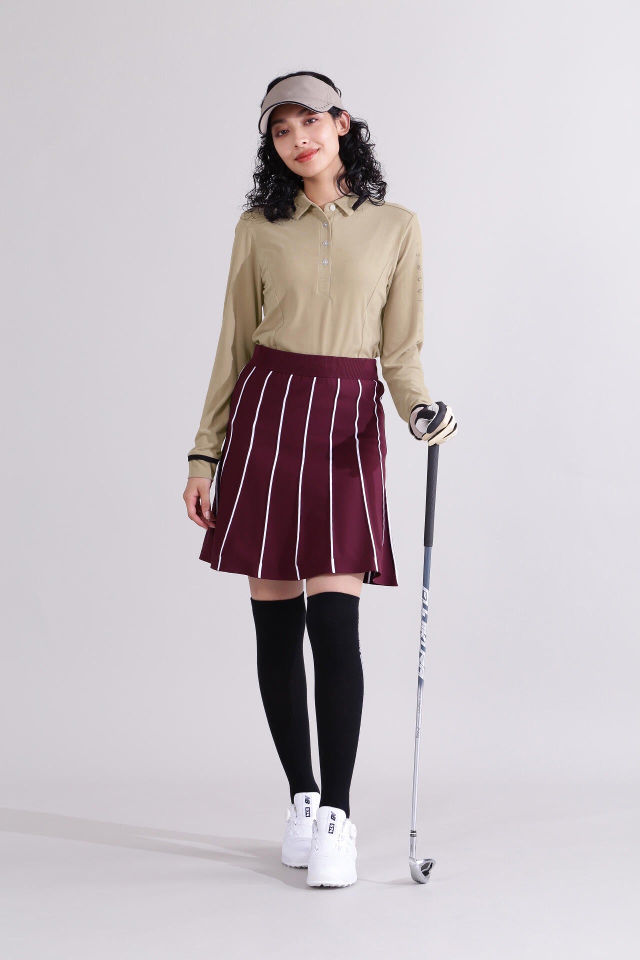 【直営店舗限定】吸湿発熱 長袖 カラーシャツ (WOMENS)