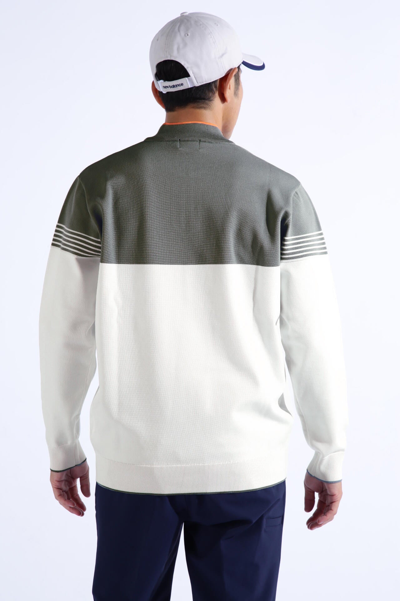 ハーフジップ スタンドネック ニット プルオーバー (MENS WORLD) | new