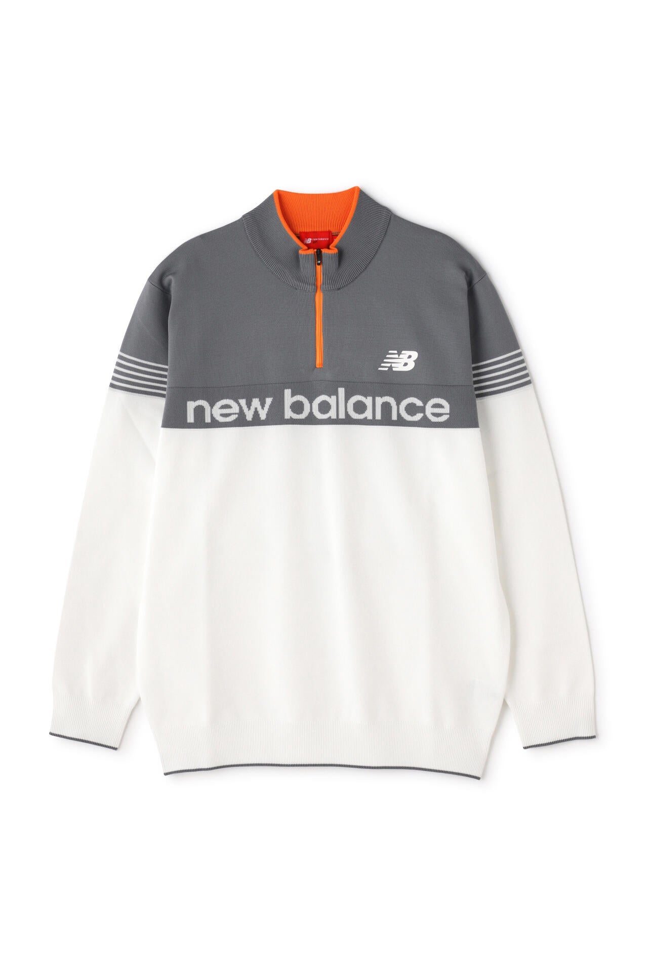 ハーフジップ スタンドネック ニット プルオーバー (MENS WORLD) | new